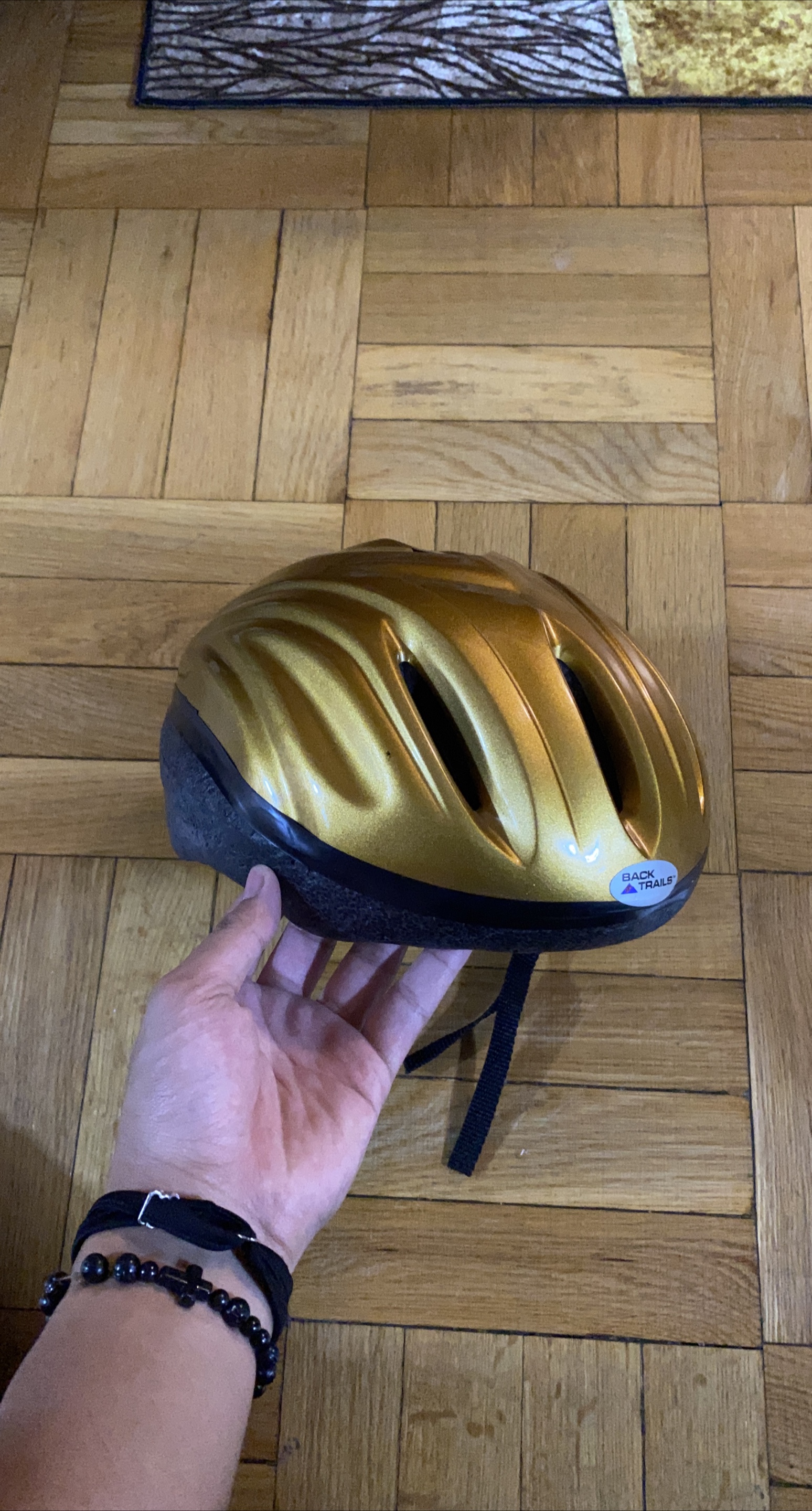 Back Trails Gold Bike Helmet thumbnail