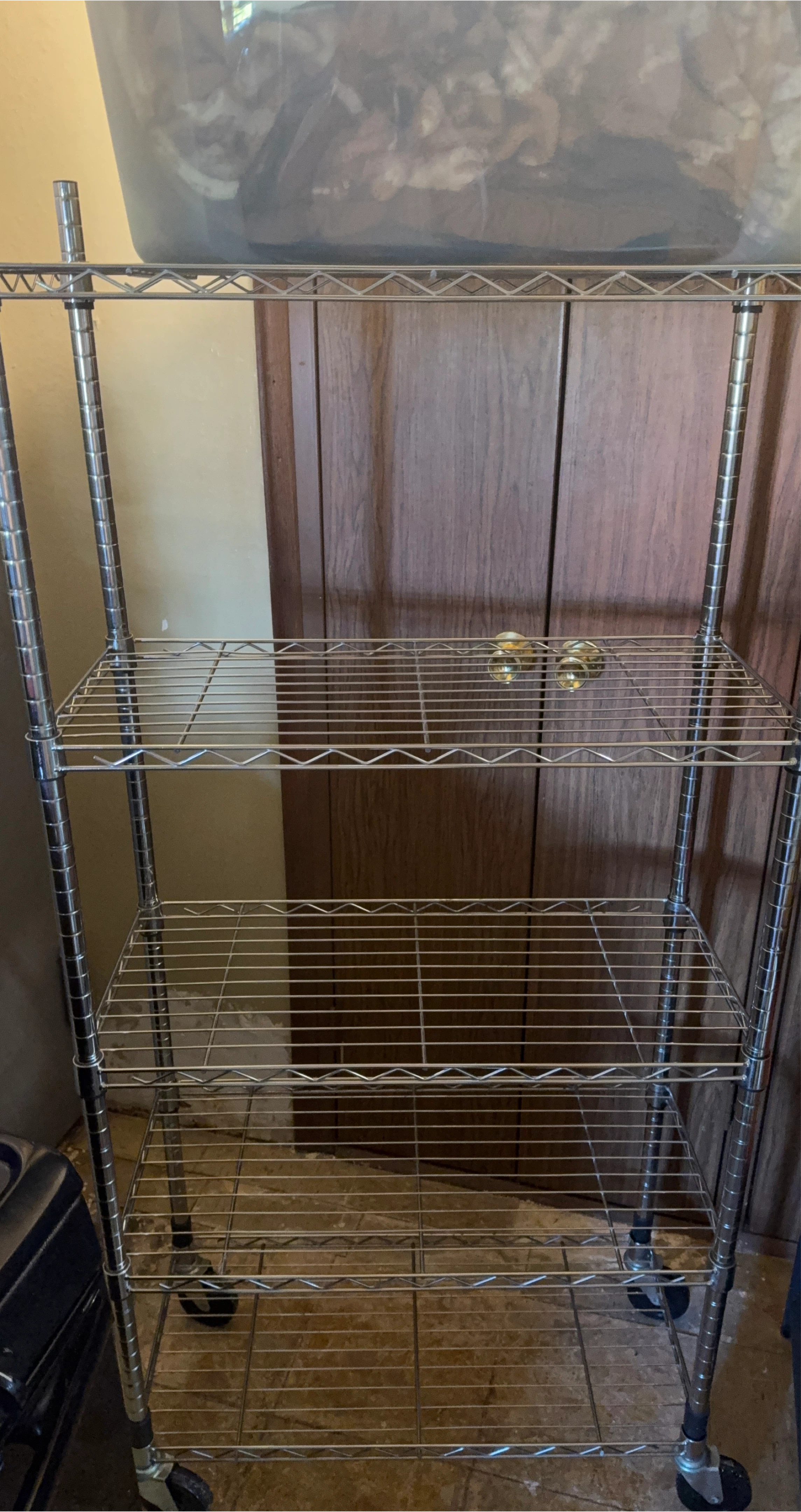 Chrome Metal Wire Shelving Rack thumbnail
