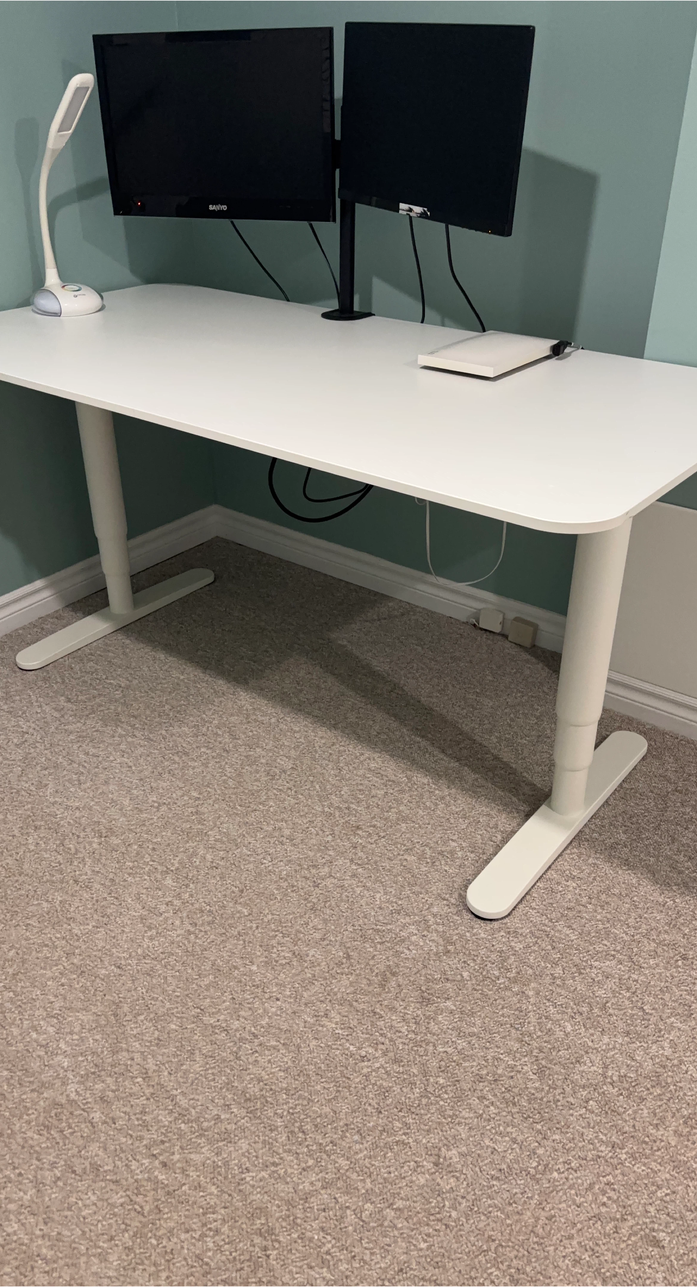 White Standing Desk - photo 3