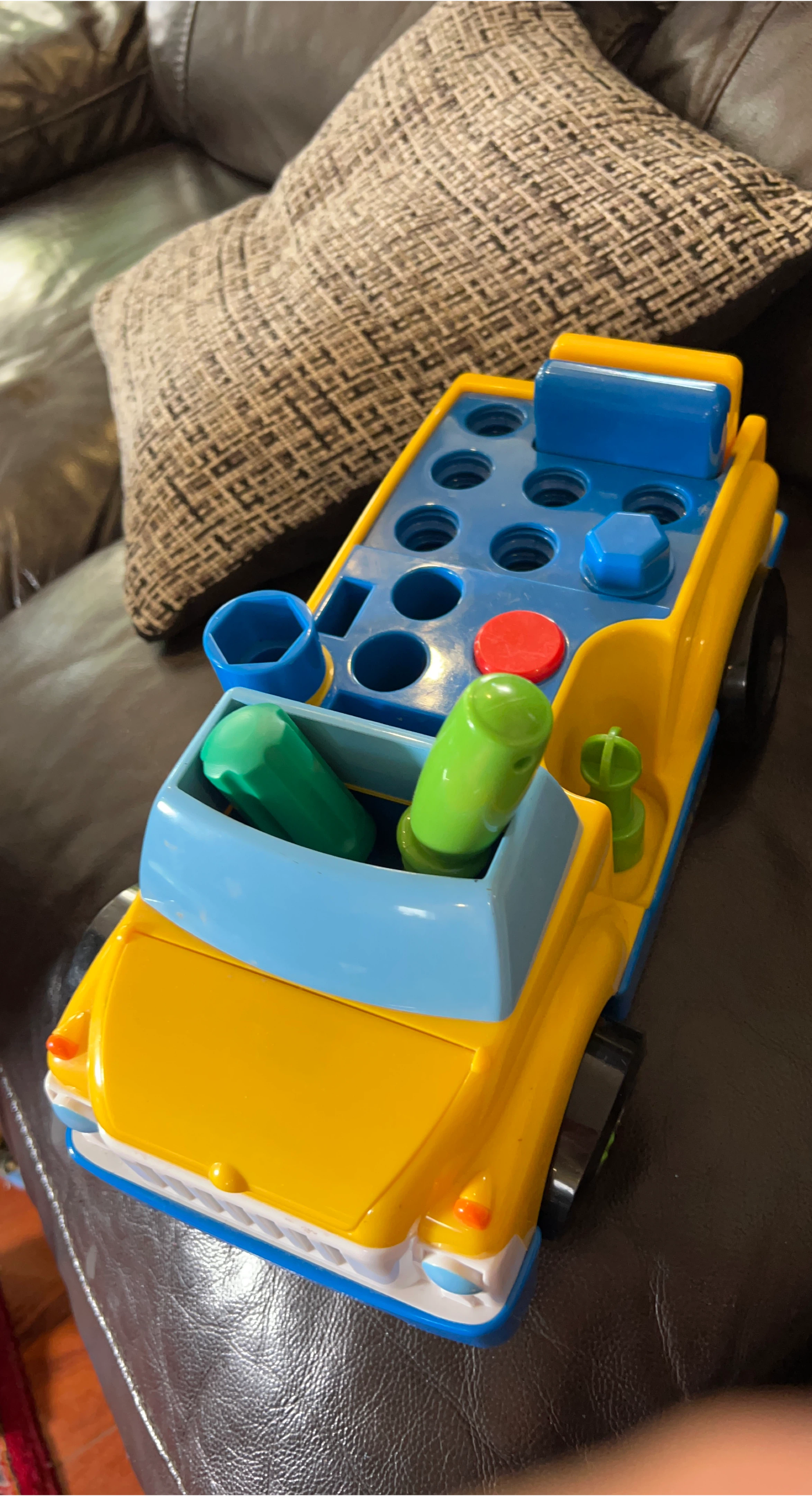 Shape Sorter Car Toy - Yellow & Blue thumbnail