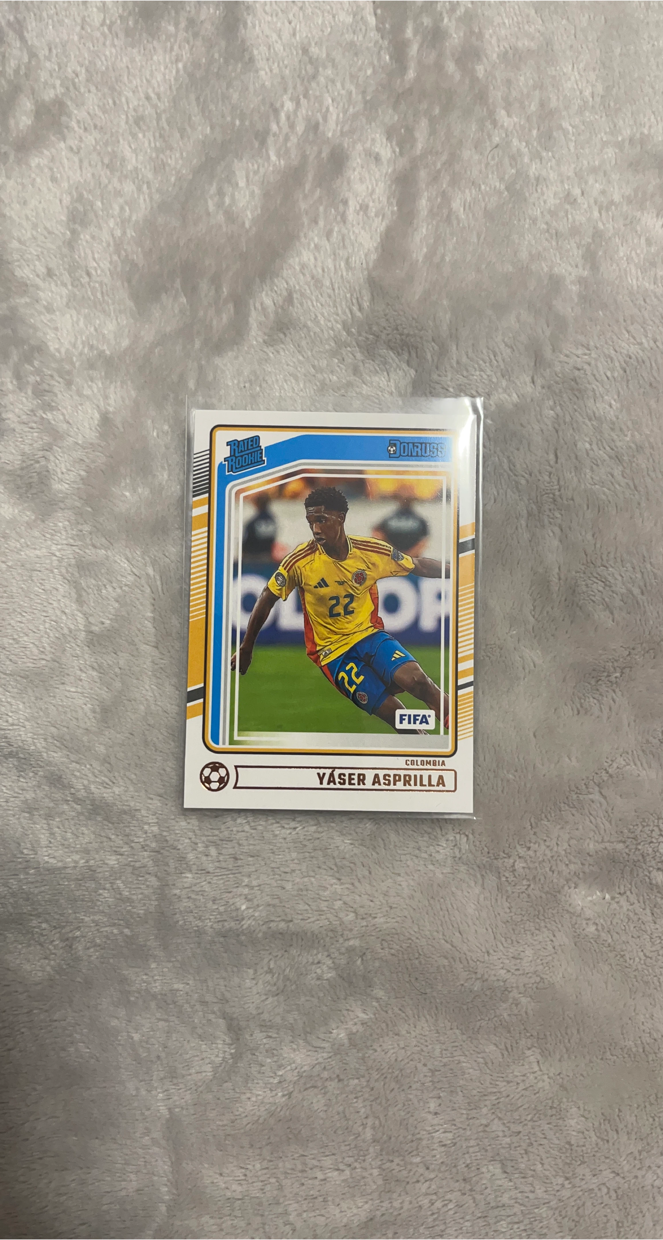 Yaser Asprilla 2022-23 Donruss Rated Rookie Card thumbnail