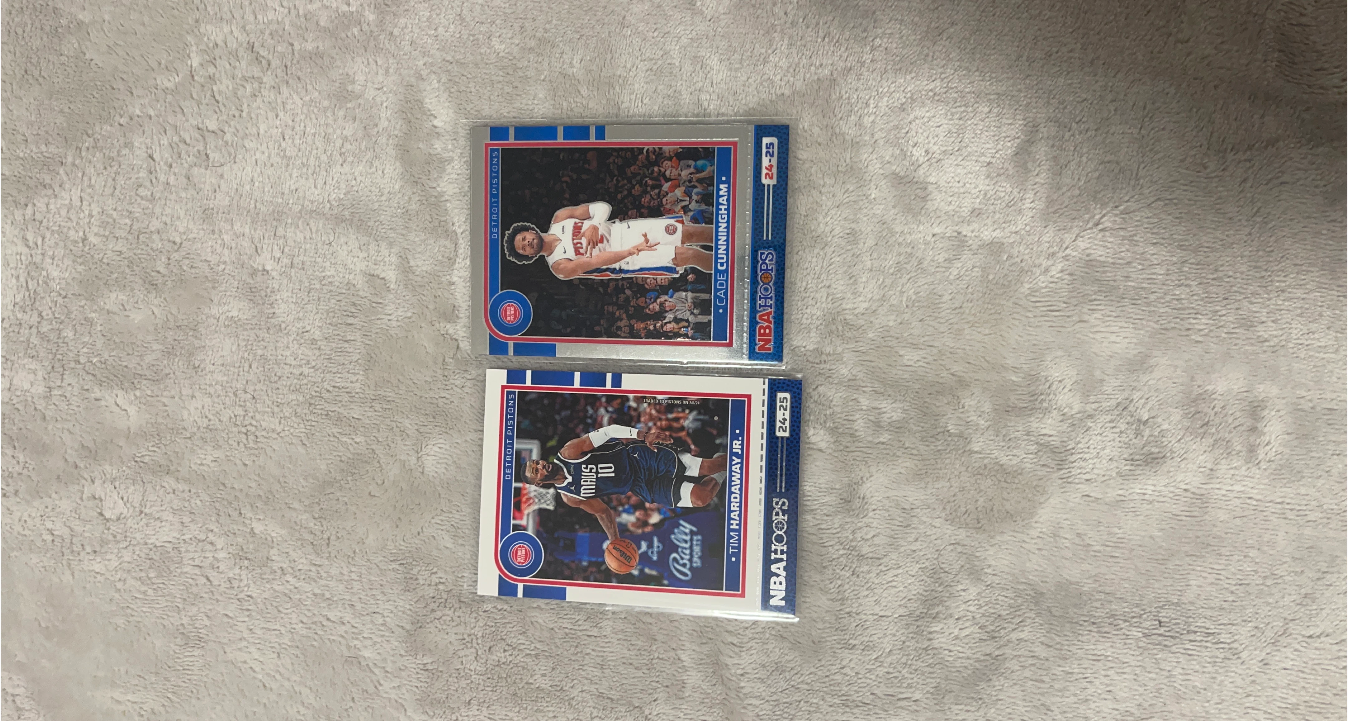 NBA Hoops Cade Cunningham & Tim Hardaway Jr. Cards thumbnail