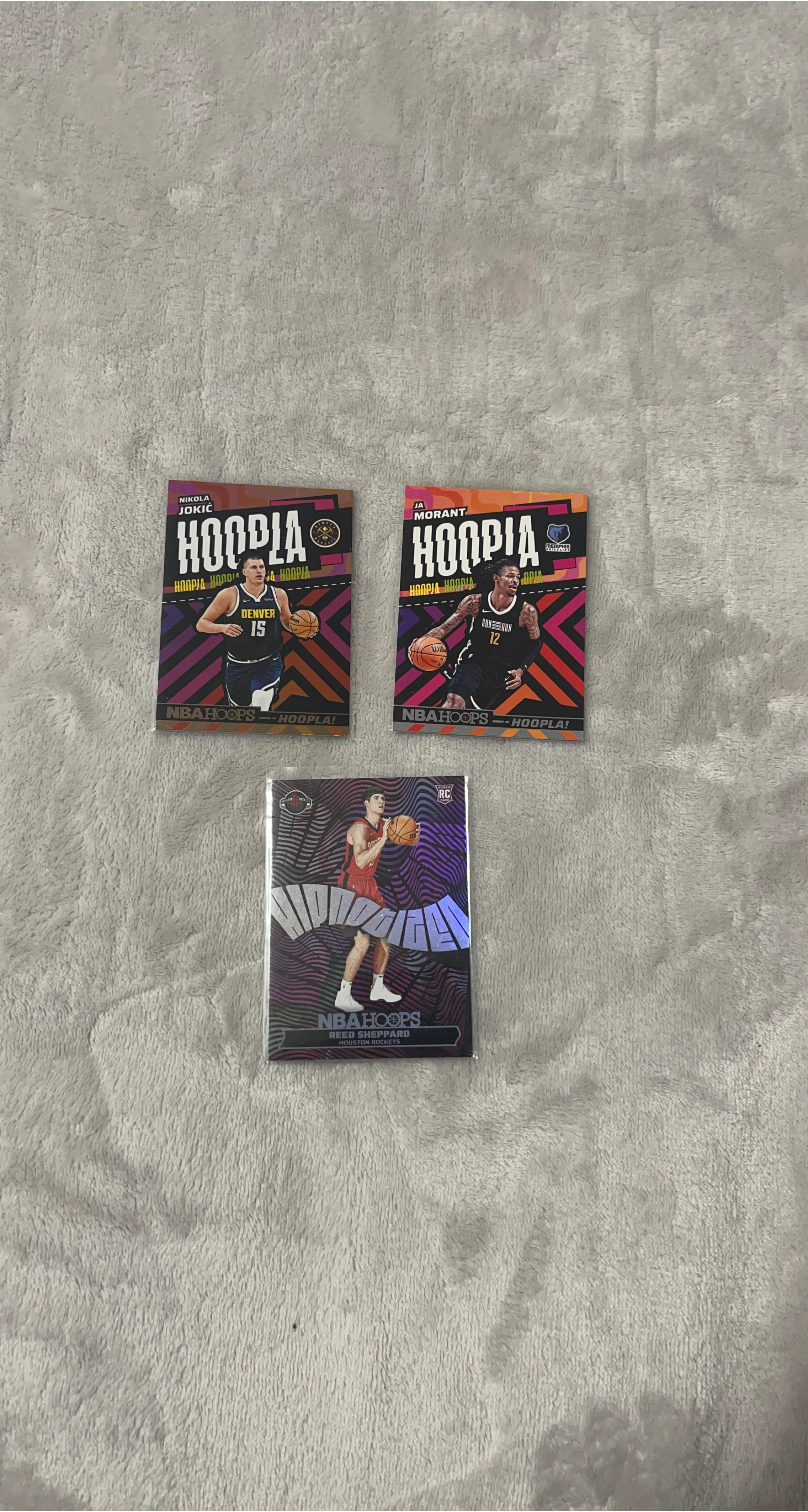 NBA Hoops Trading Cards - Nikola Jokic, Ja Morant, Reed Sheppard thumbnail
