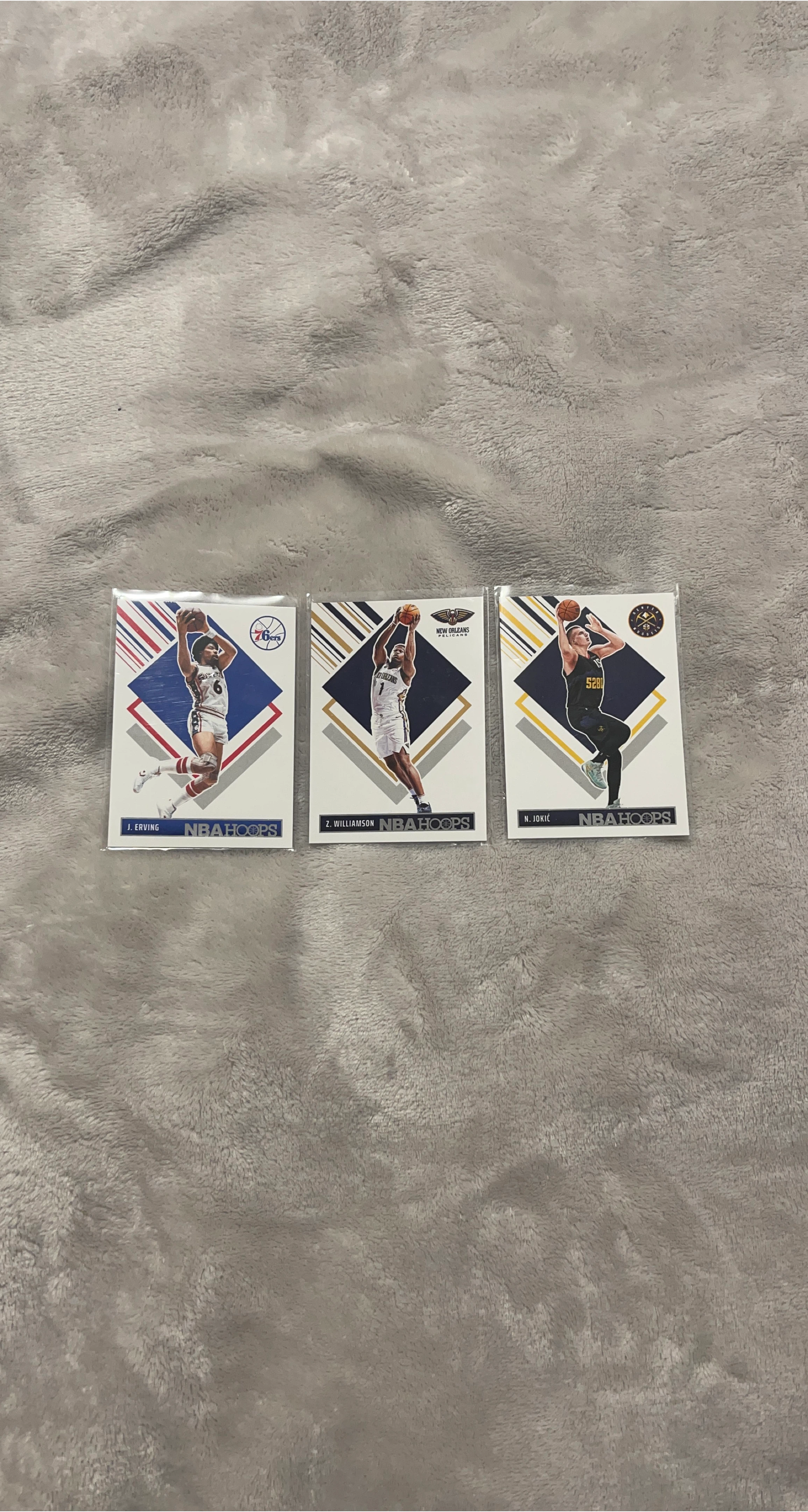 NBA Hoops Trading Cards - Irvin, Williamson, Jokic thumbnail