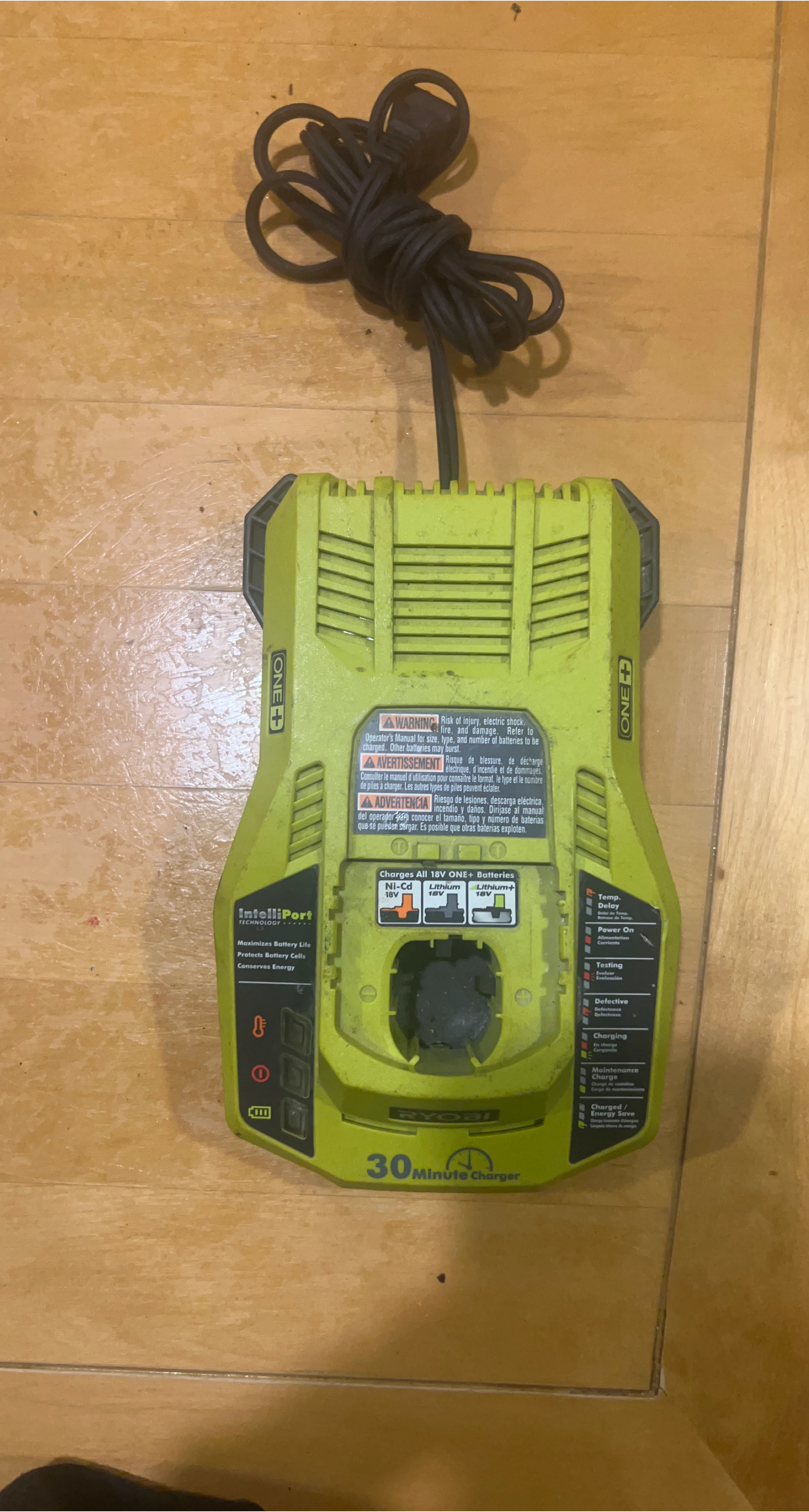 Ryobi ONE+ IntelliPort 30-Minute Charger thumbnail