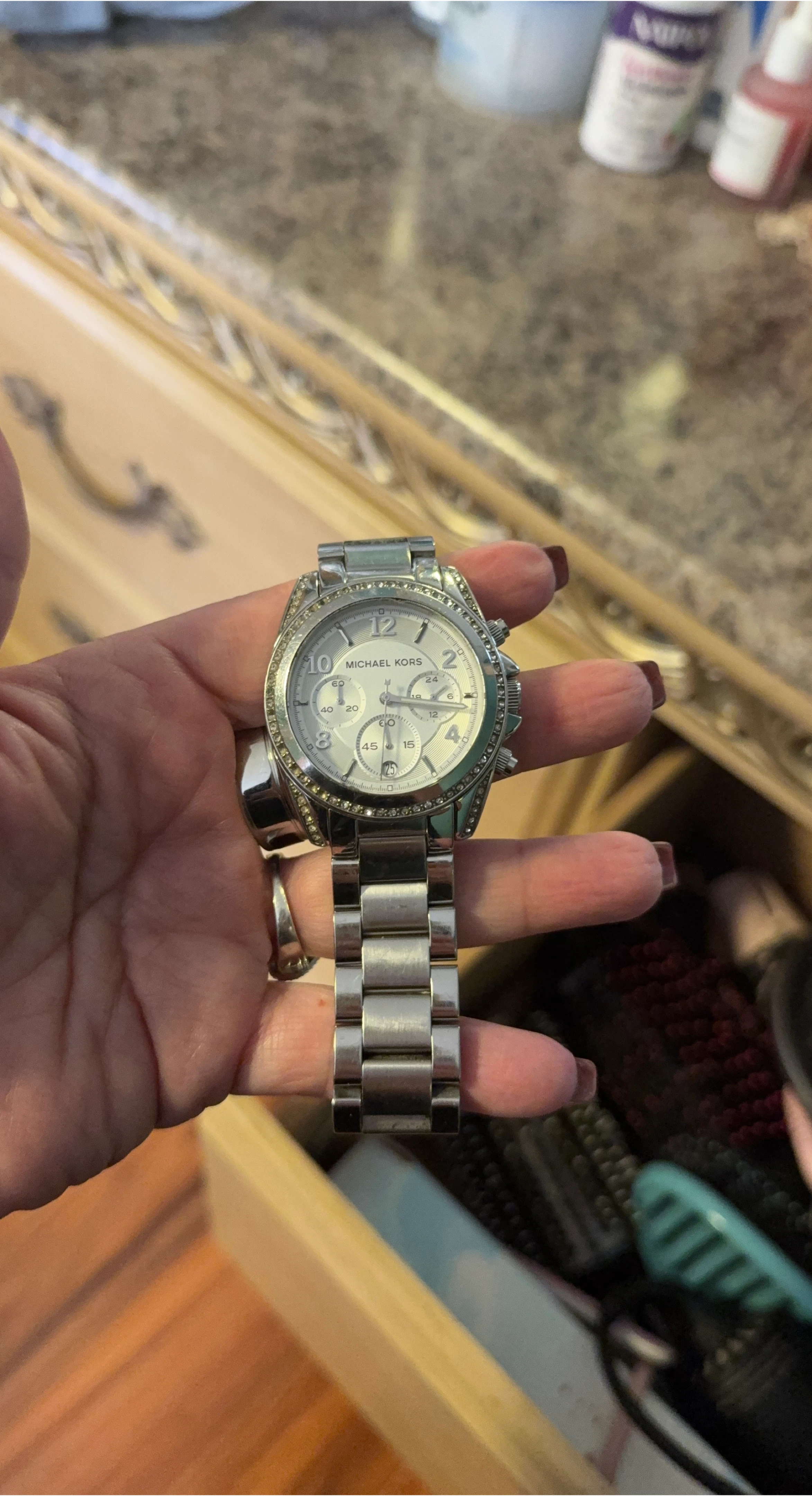 Michael Kors Silver Watch thumbnail