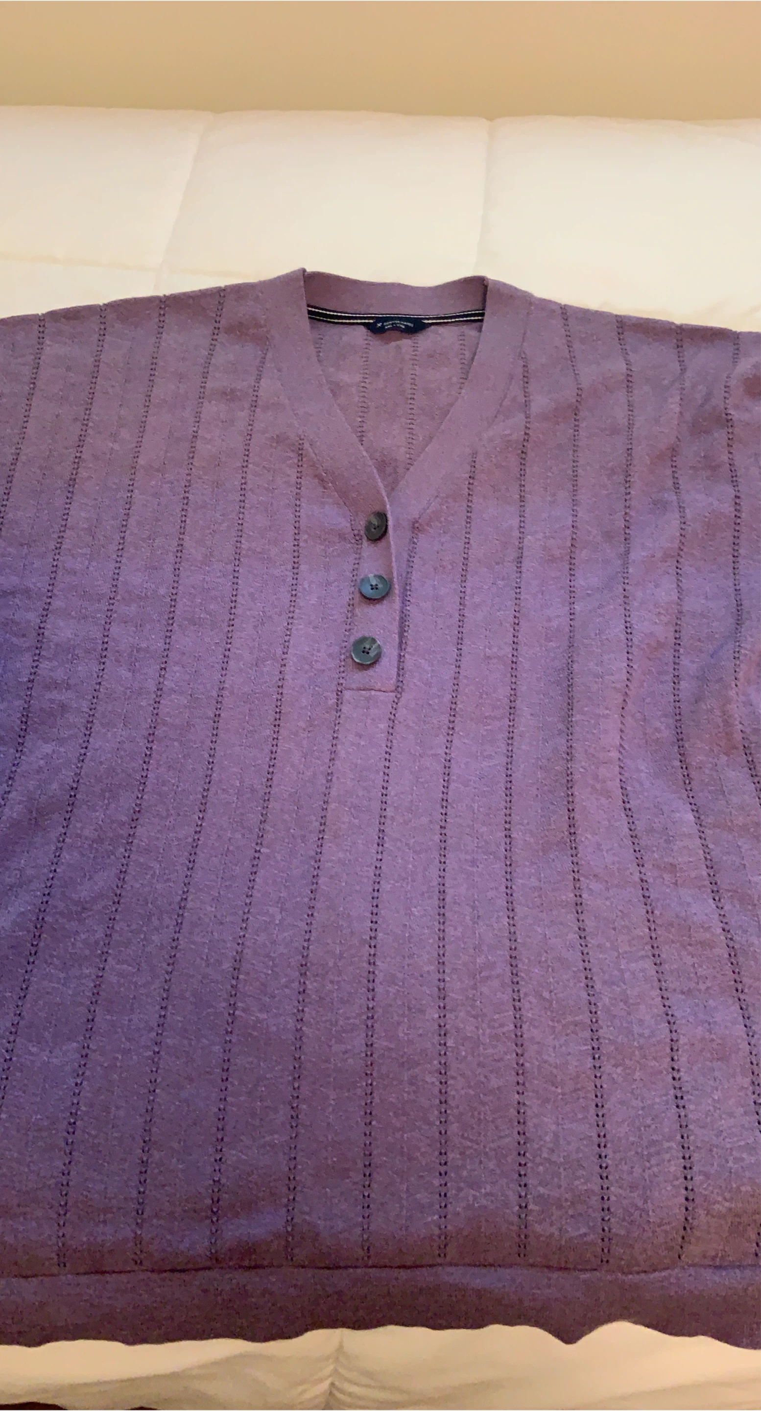 Denver Hayes XXL Purple Buttoned Sweater thumbnail