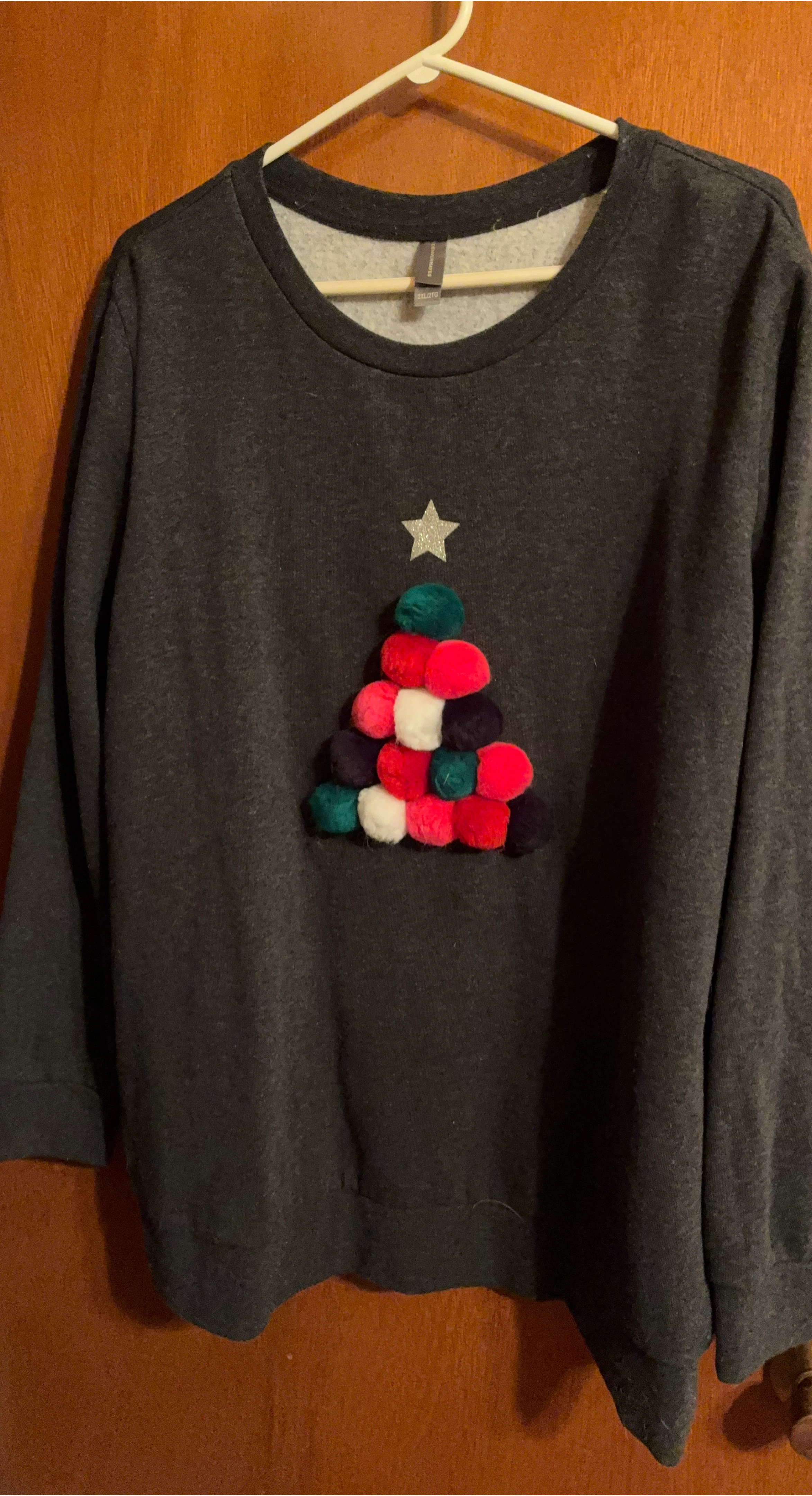 XXL Christmas Tree Pom Pom Sweater thumbnail