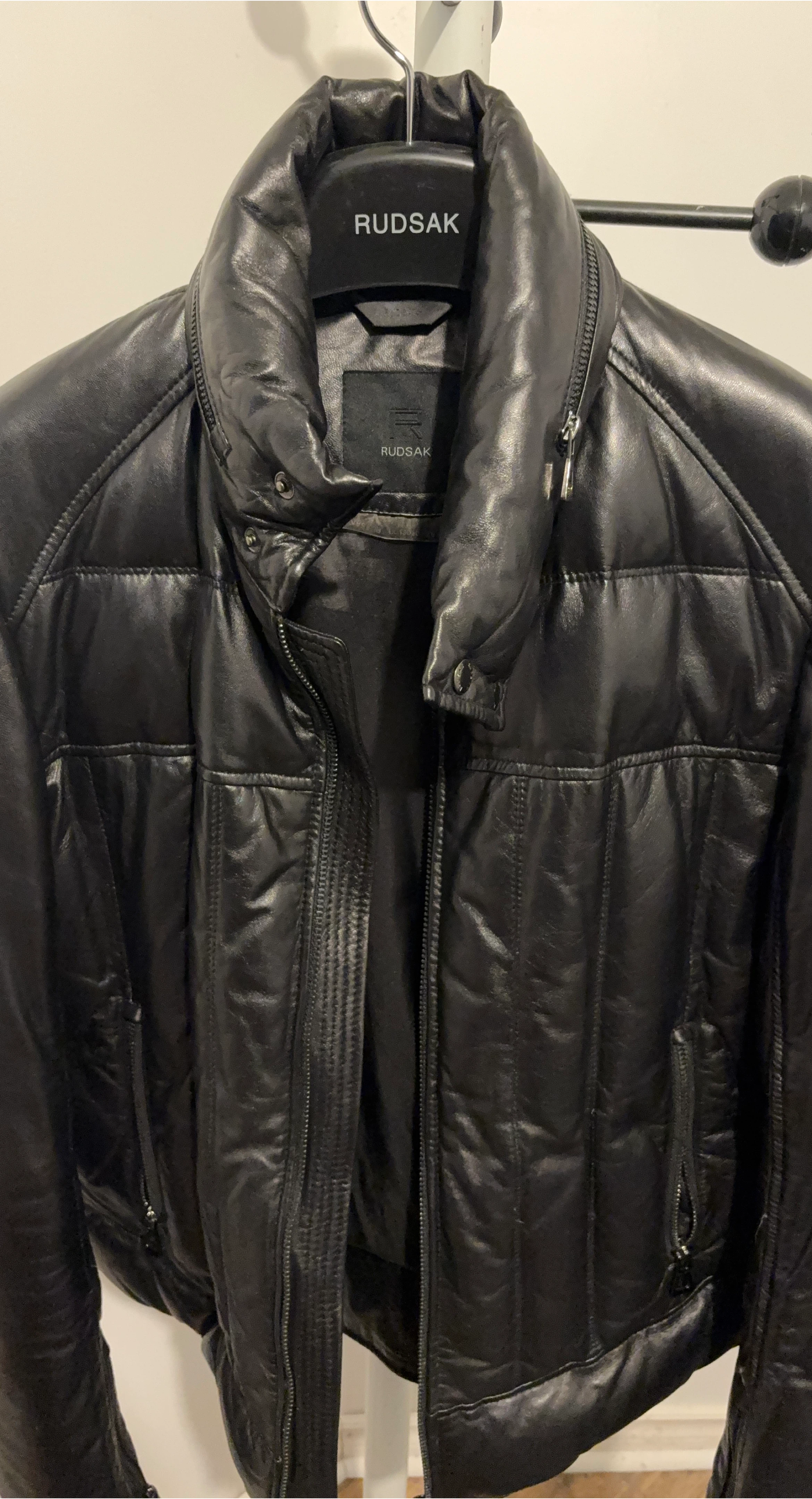 Rudsak Black Leather Jacket thumbnail