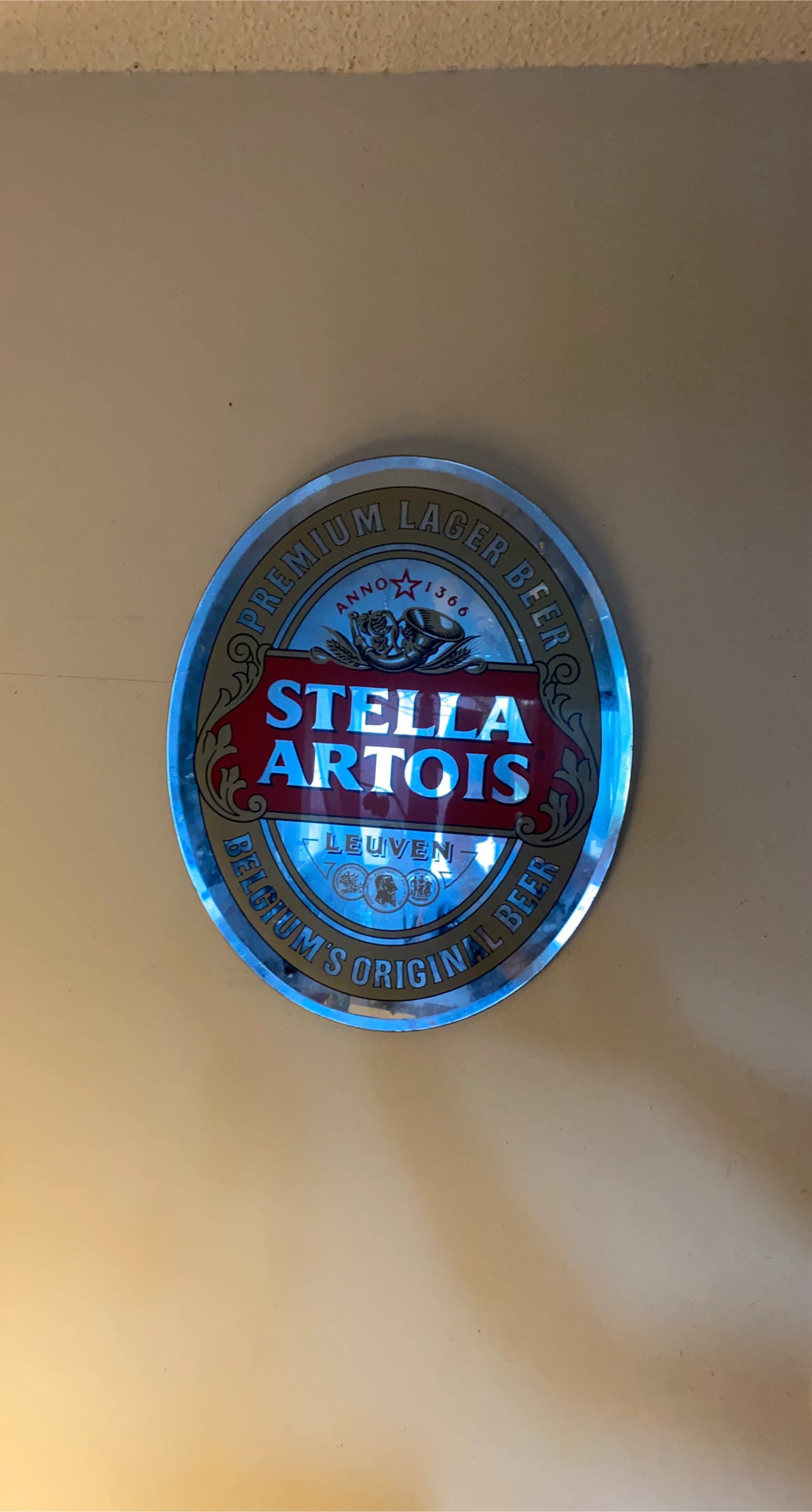 Stella Artois Lager Beer Sign thumbnail