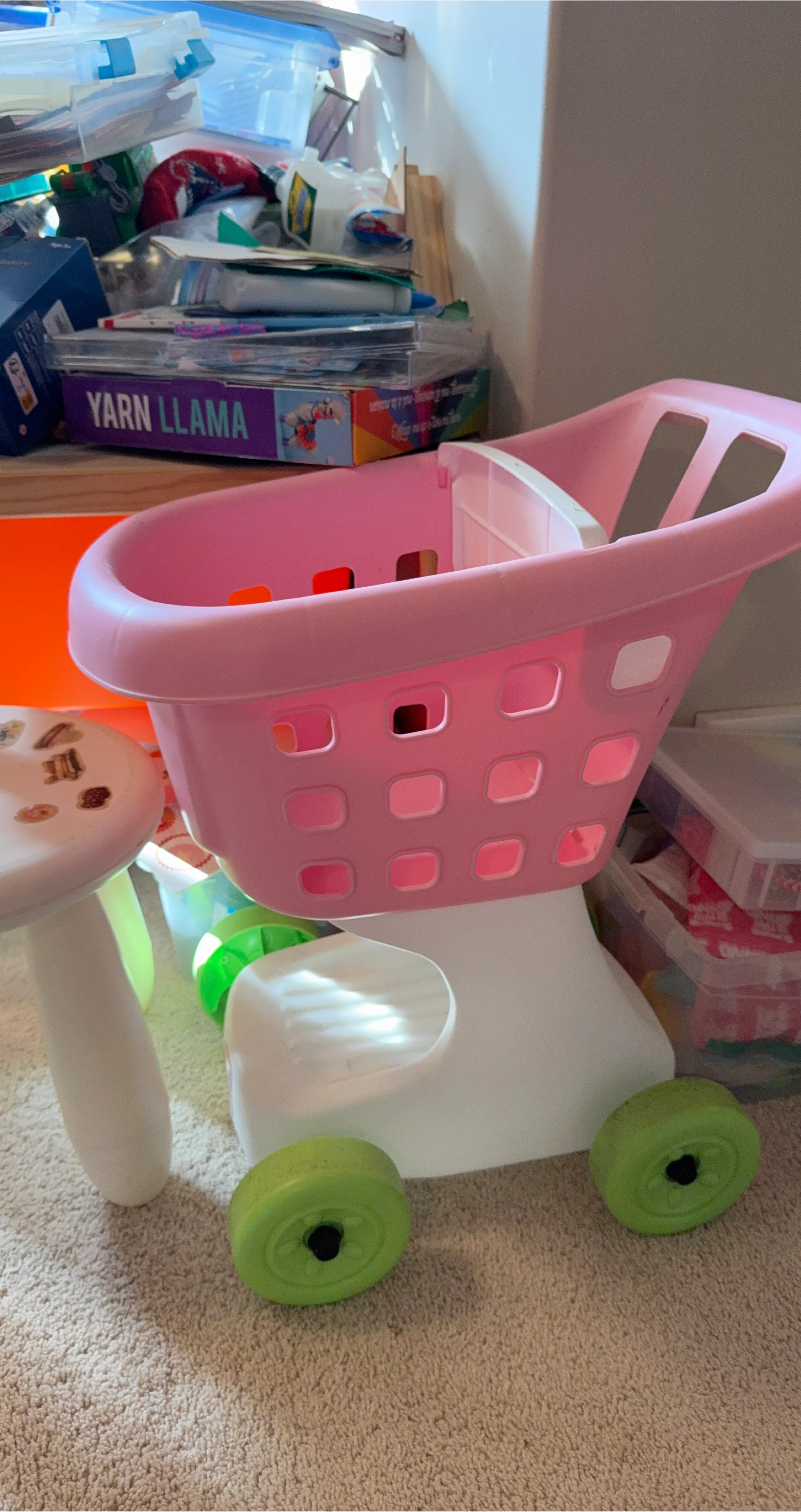 Pink Toy Shopping Cart thumbnail