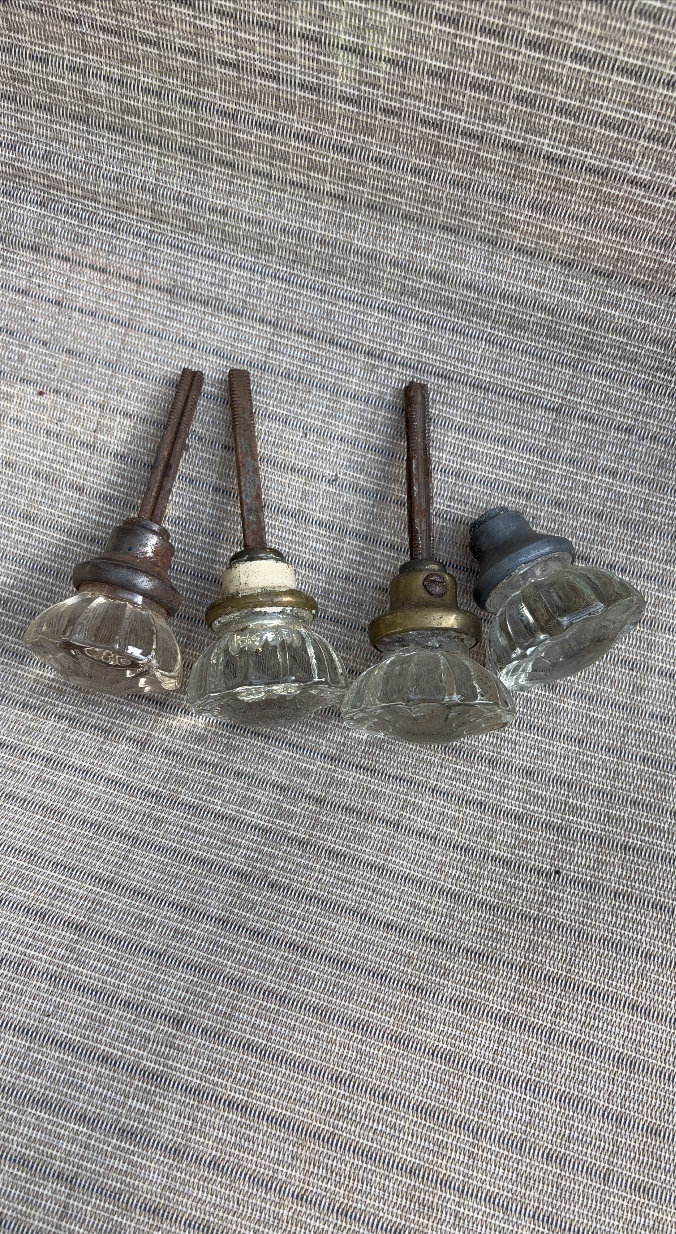 Vintage Glass Door Knobs - Set of 4 thumbnail
