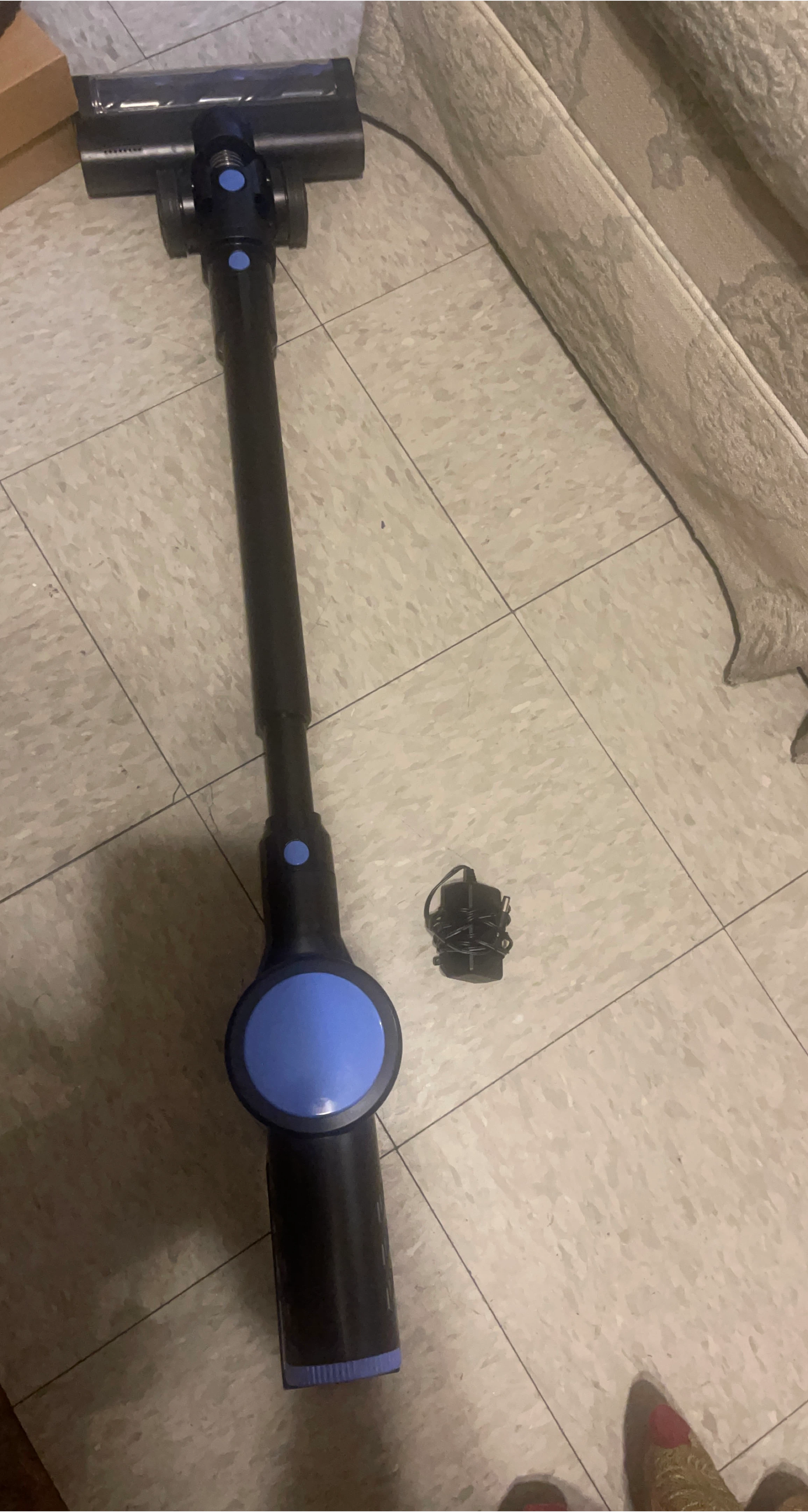 Cordless Stick Vacuum - Black & Blue