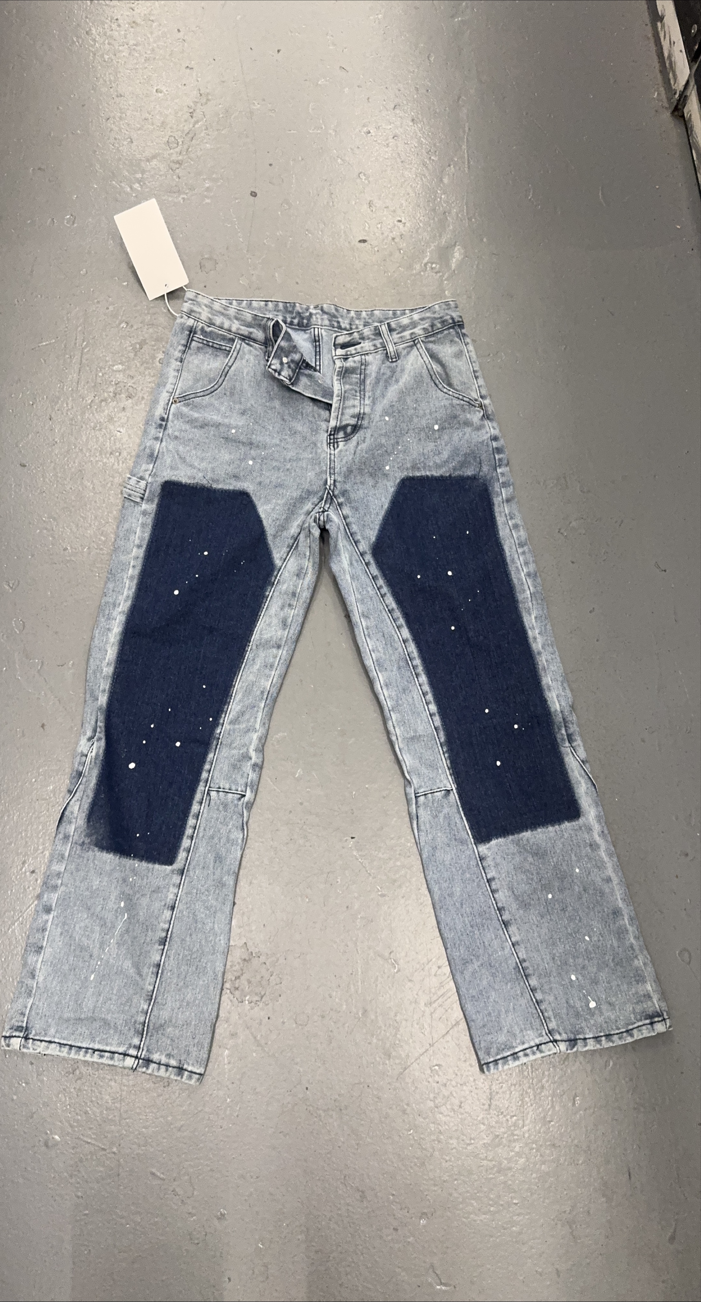 Unique Design Jeans - Light Blue Wash thumbnail
