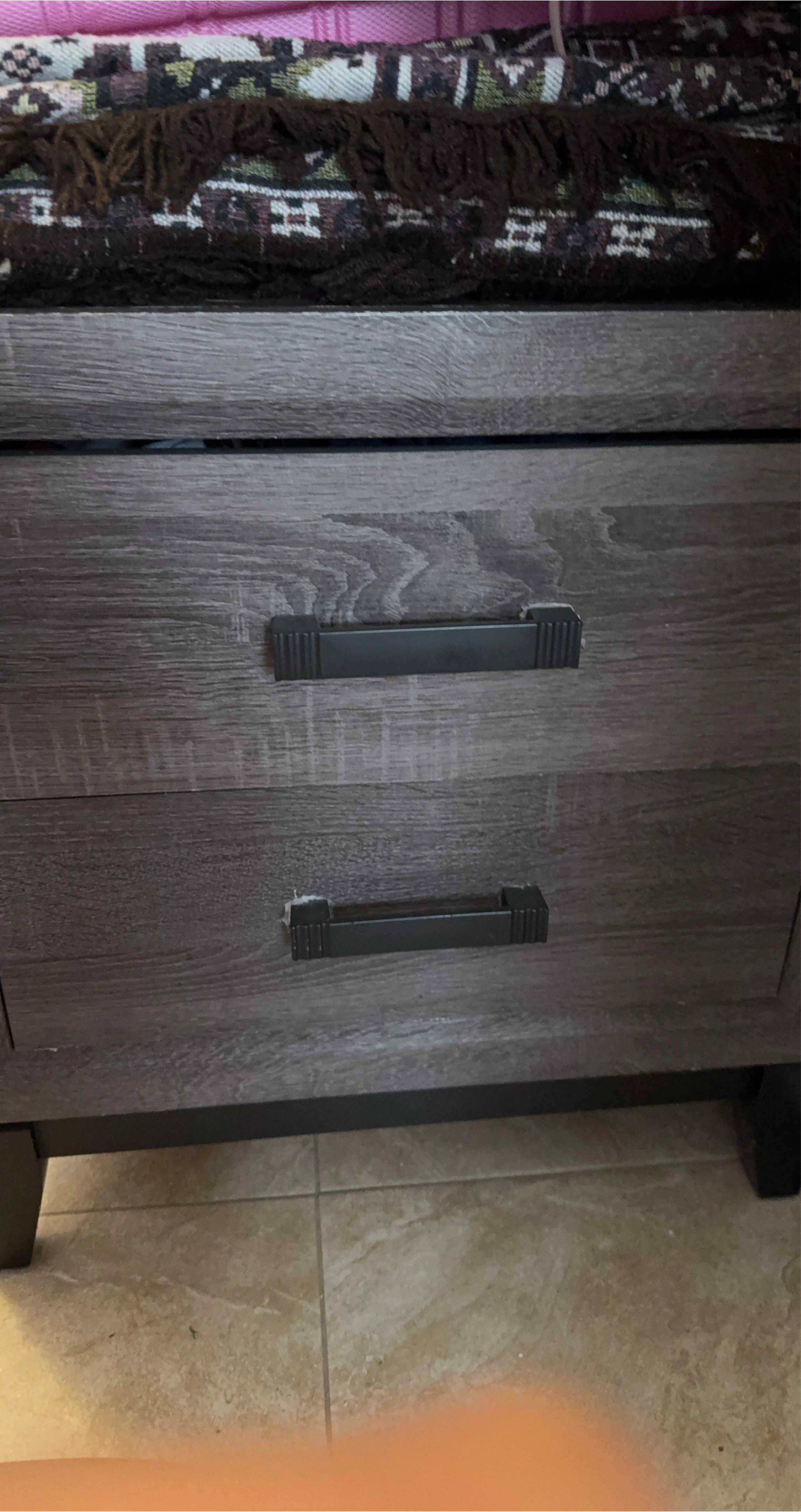 Wooden 2-Drawer Nightstand thumbnail