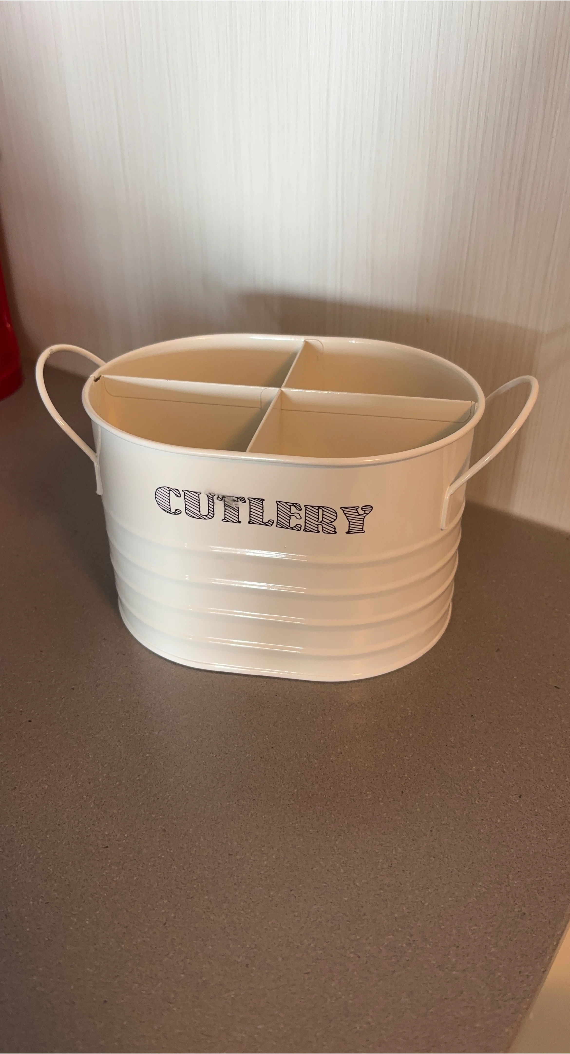 White Cutlery Holder thumbnail