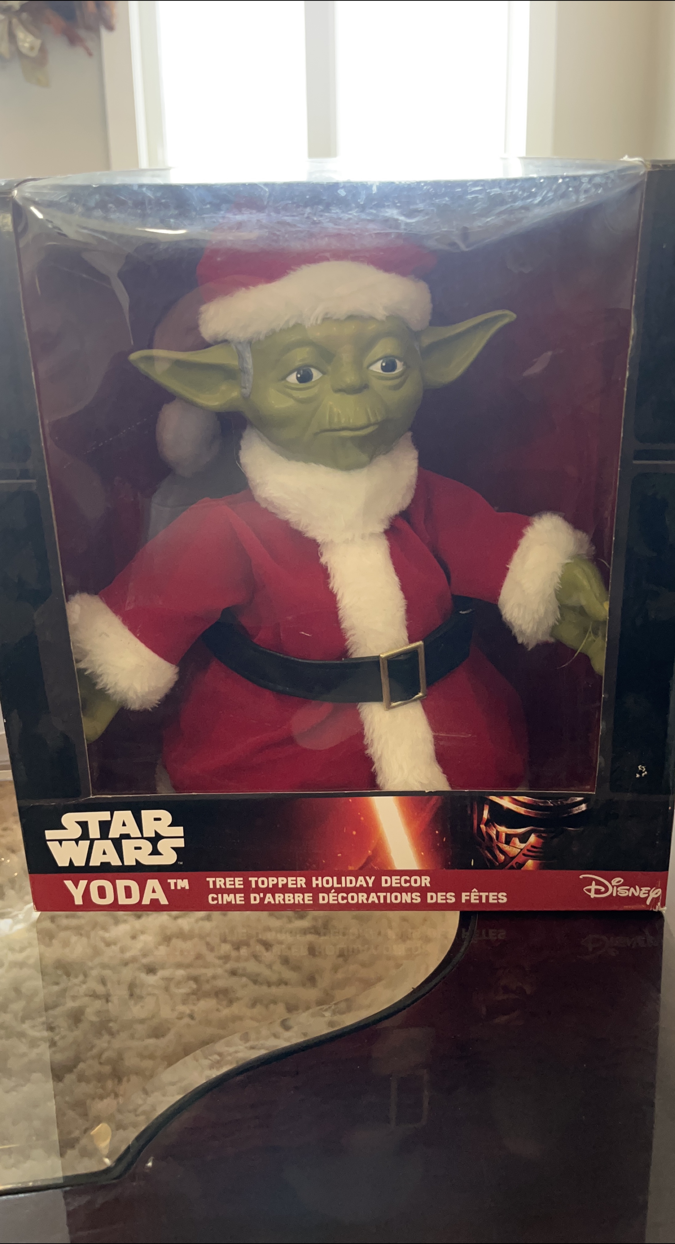 Star Wars Yoda Tree Topper Holiday Decor - New in Box! thumbnail