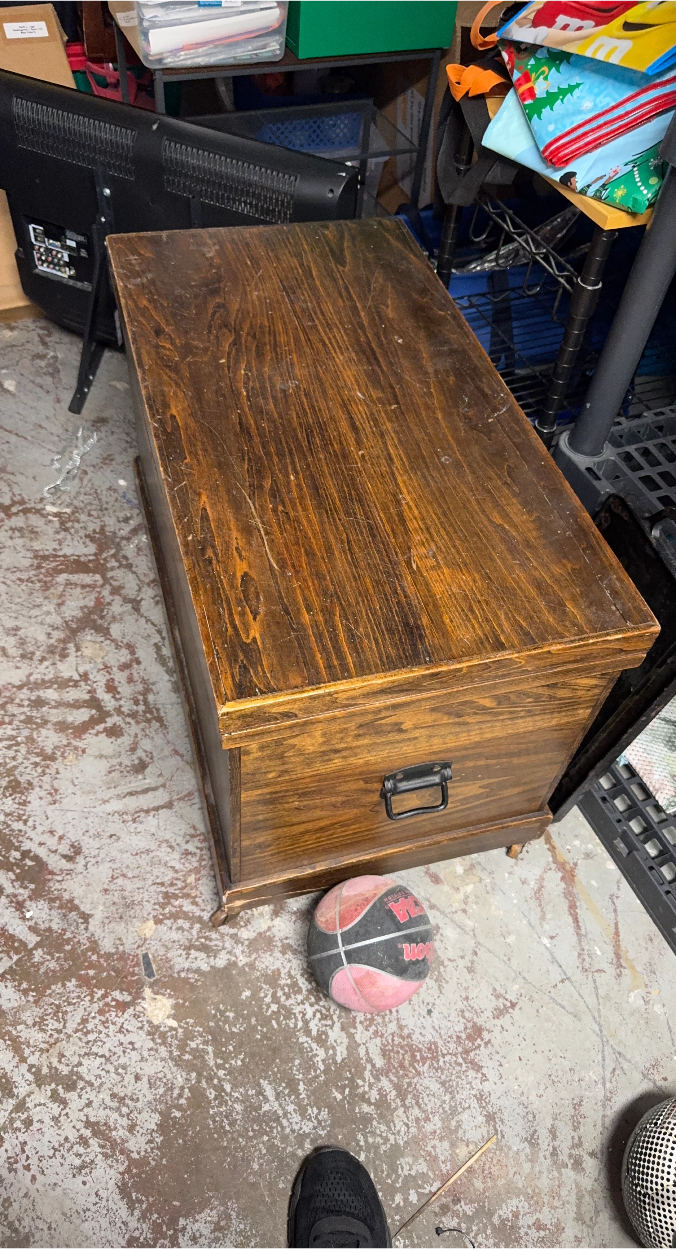 Wooden Storage Trunk