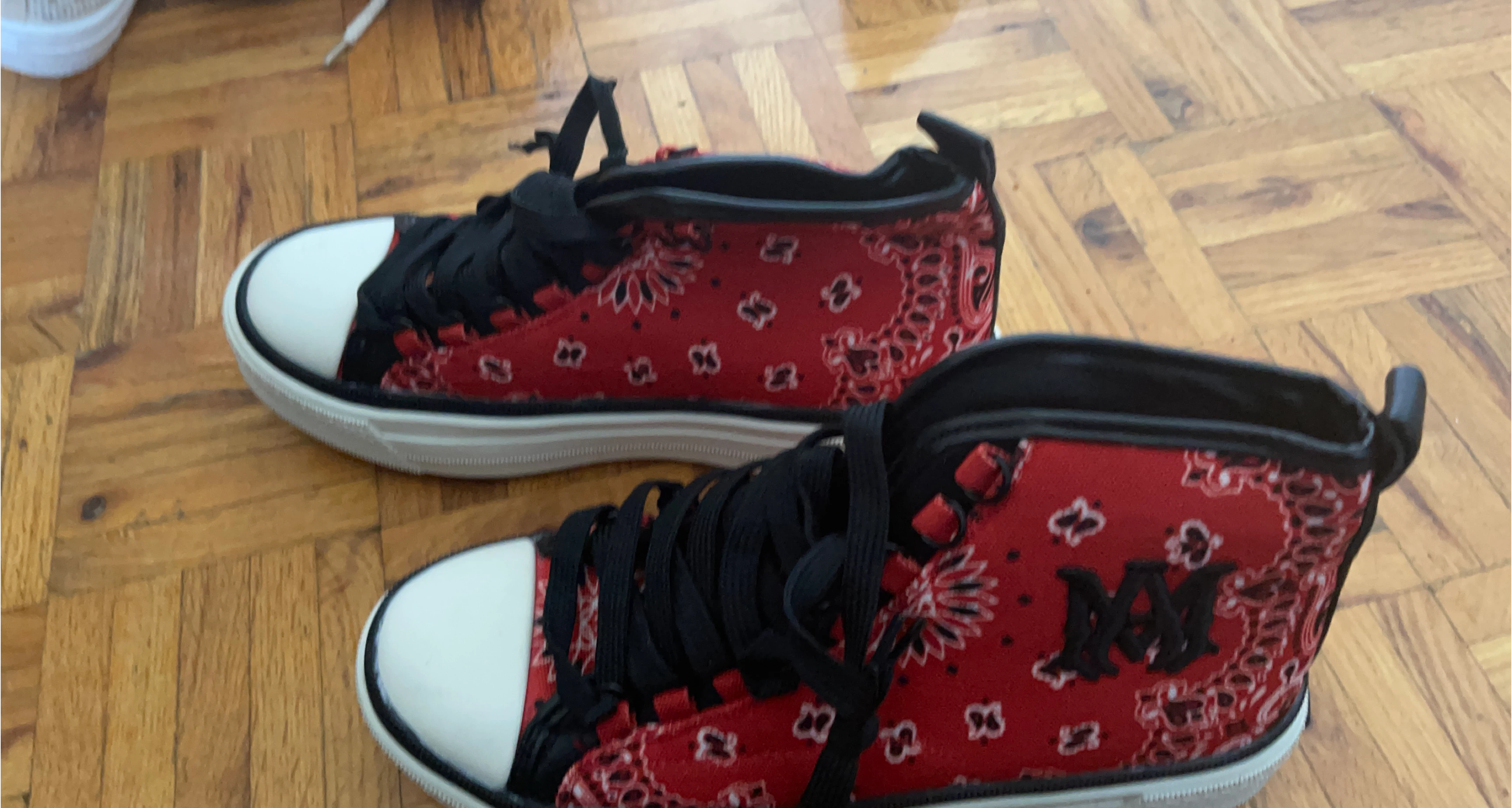 Amiri Skel Top High Bandana Sneakers