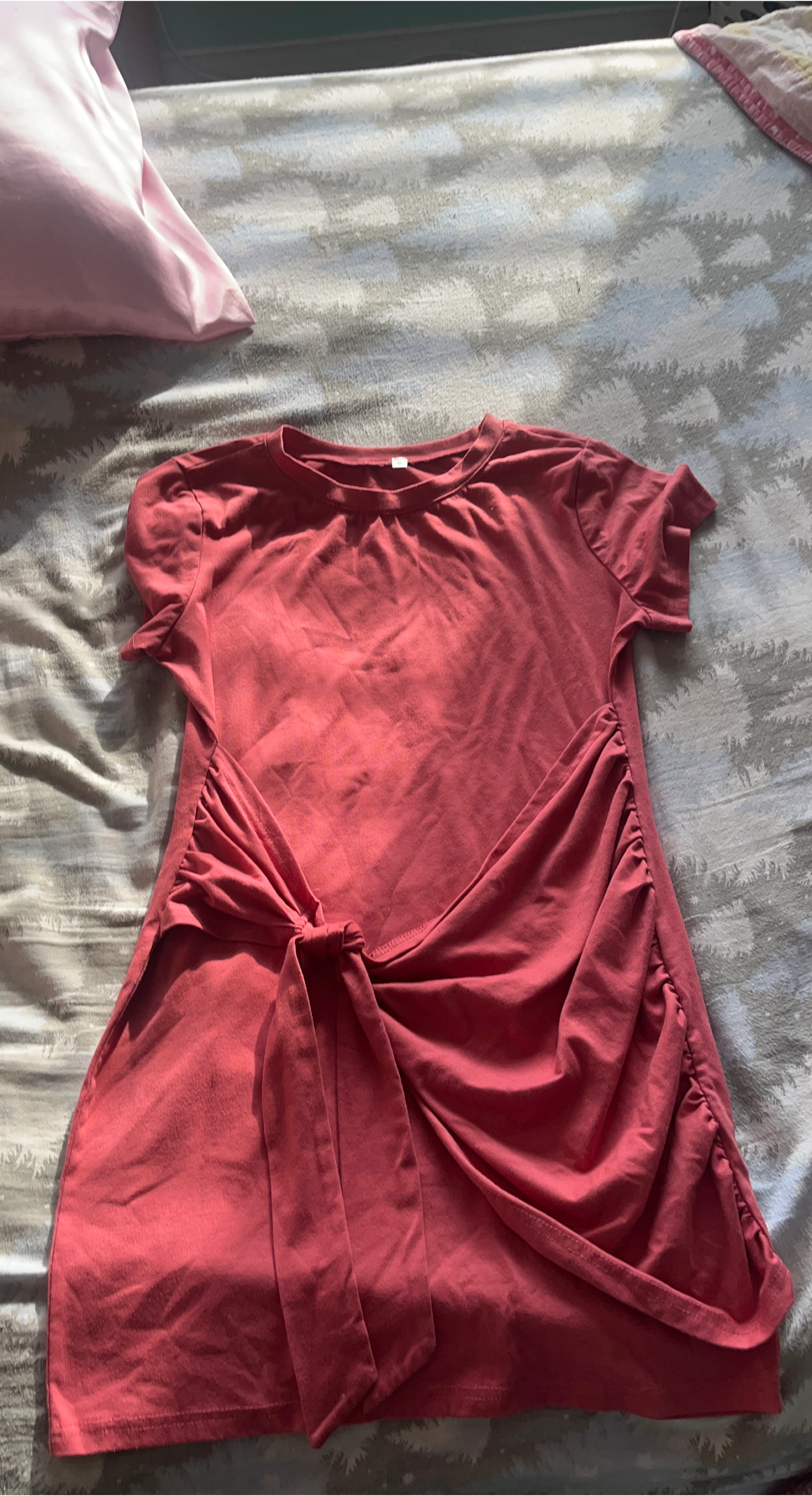Red Dress with Tie Waist thumbnail