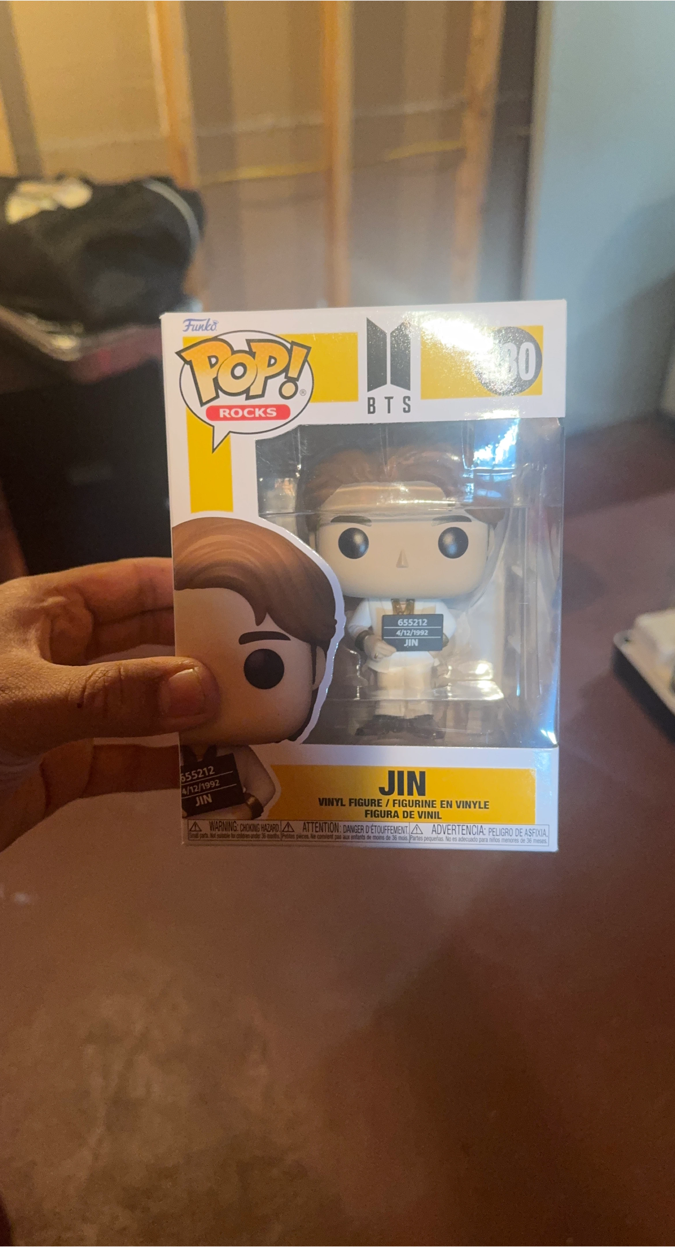 Funko Pop! Rocks BTS Jin #30 Vinyl Figure thumbnail