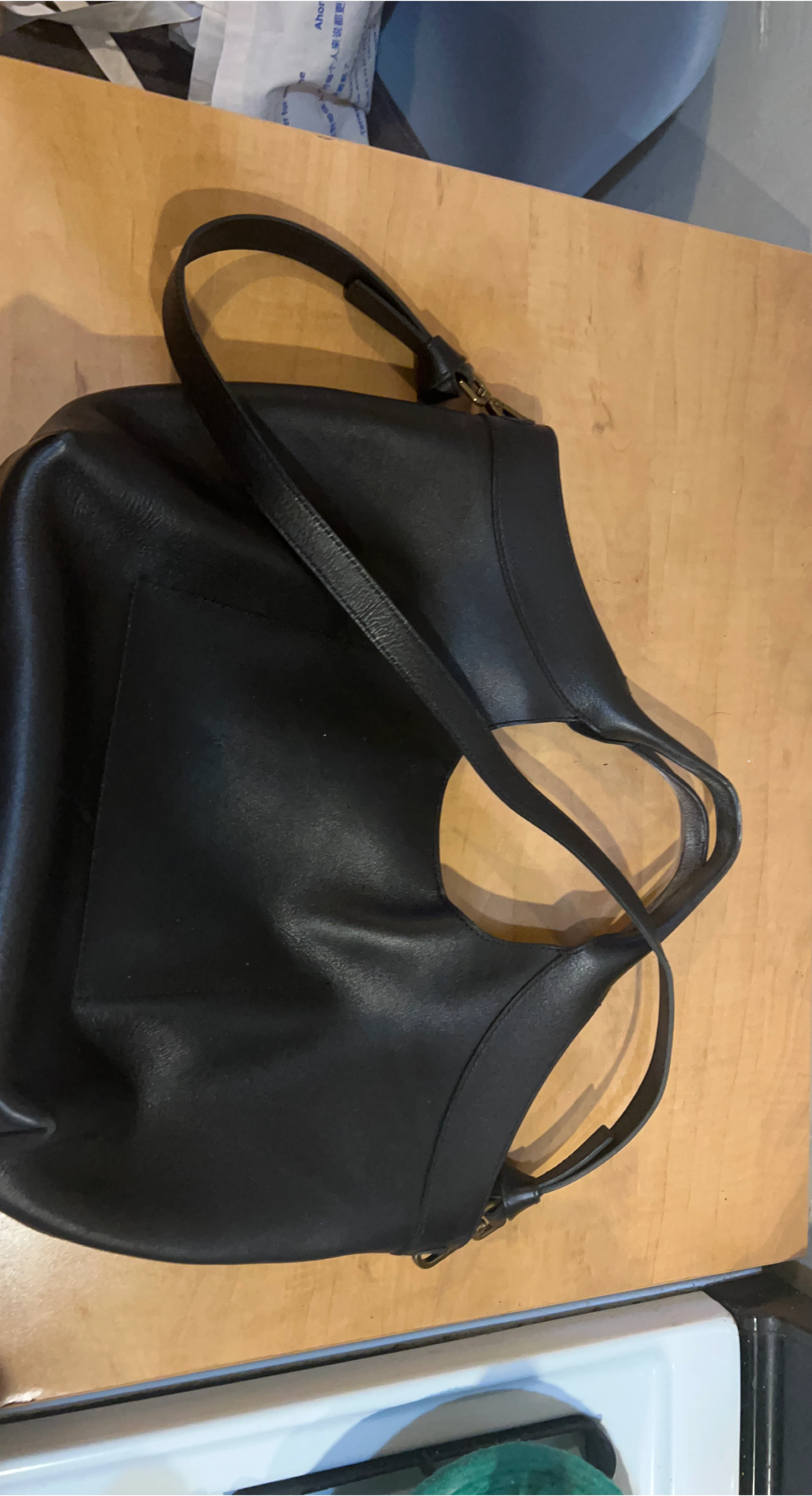 Madewell Black Leather Hobo Bag image indicator(4)