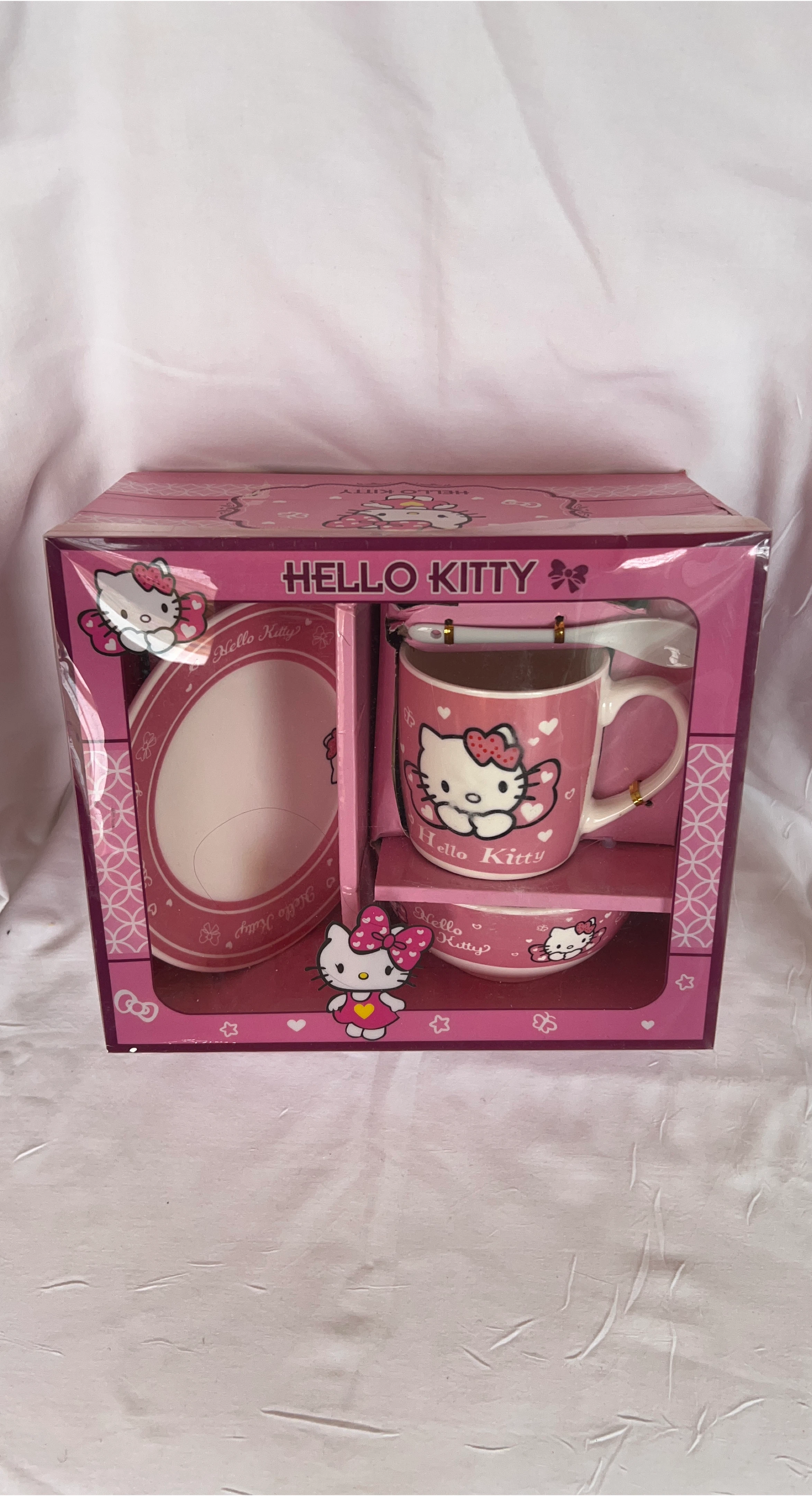 Hello Kitty Mug, Bowl, and Plate Set - New in Box thumbnail