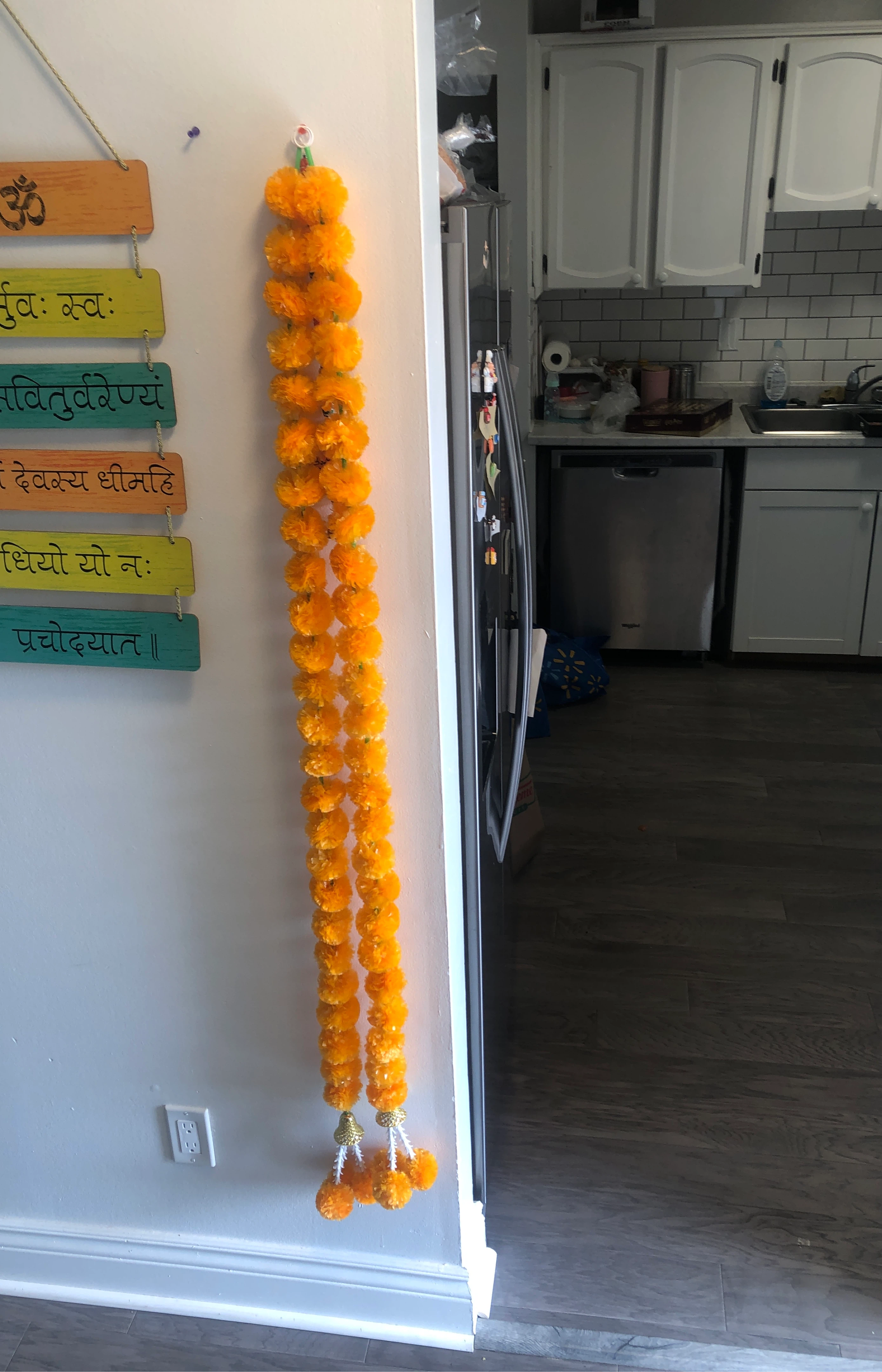 Set of 3 Bright Marigold Garlands – Festive & Colorful Decor thumbnail