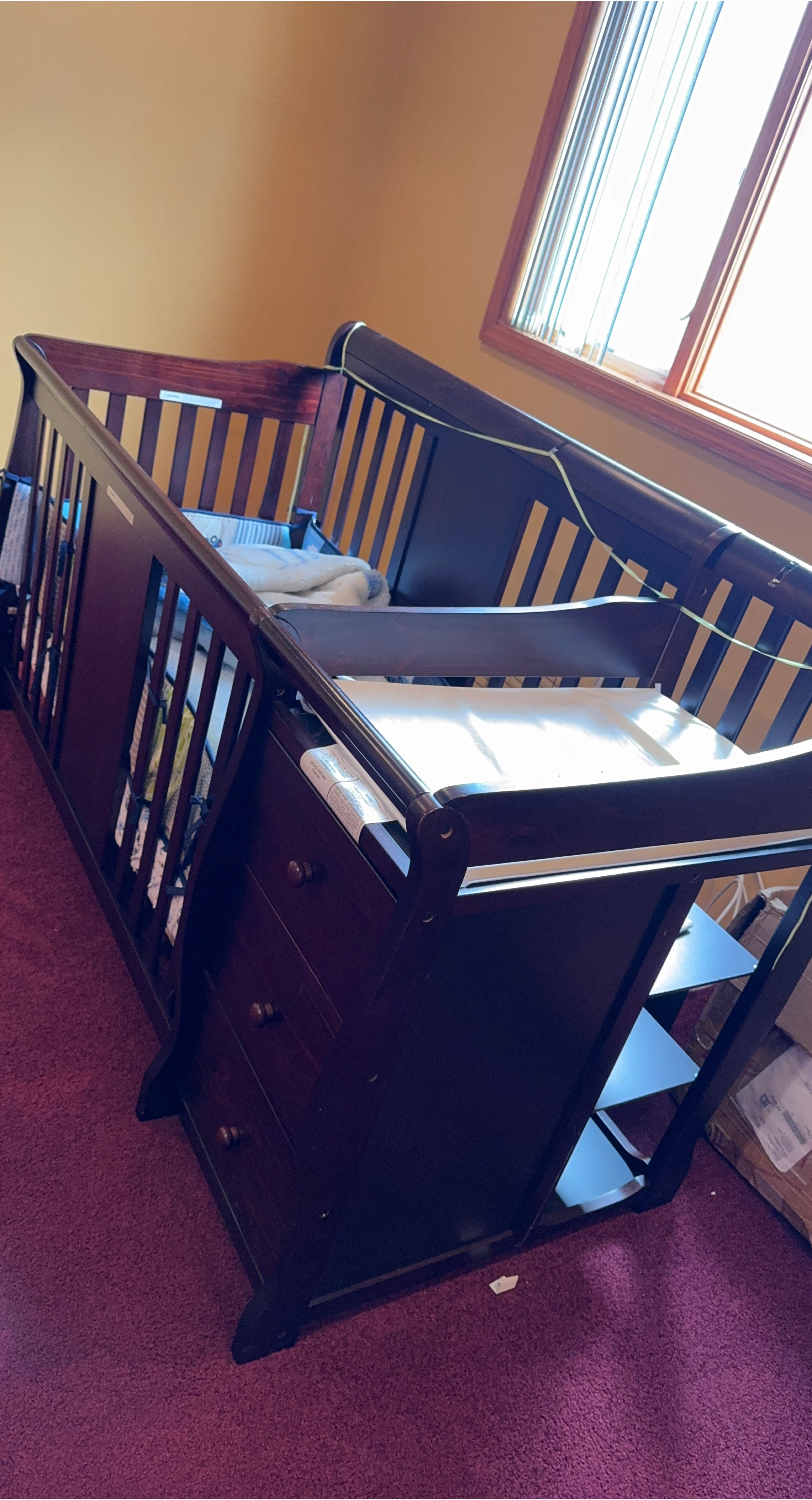 Convertible Crib with Changing Table thumbnail