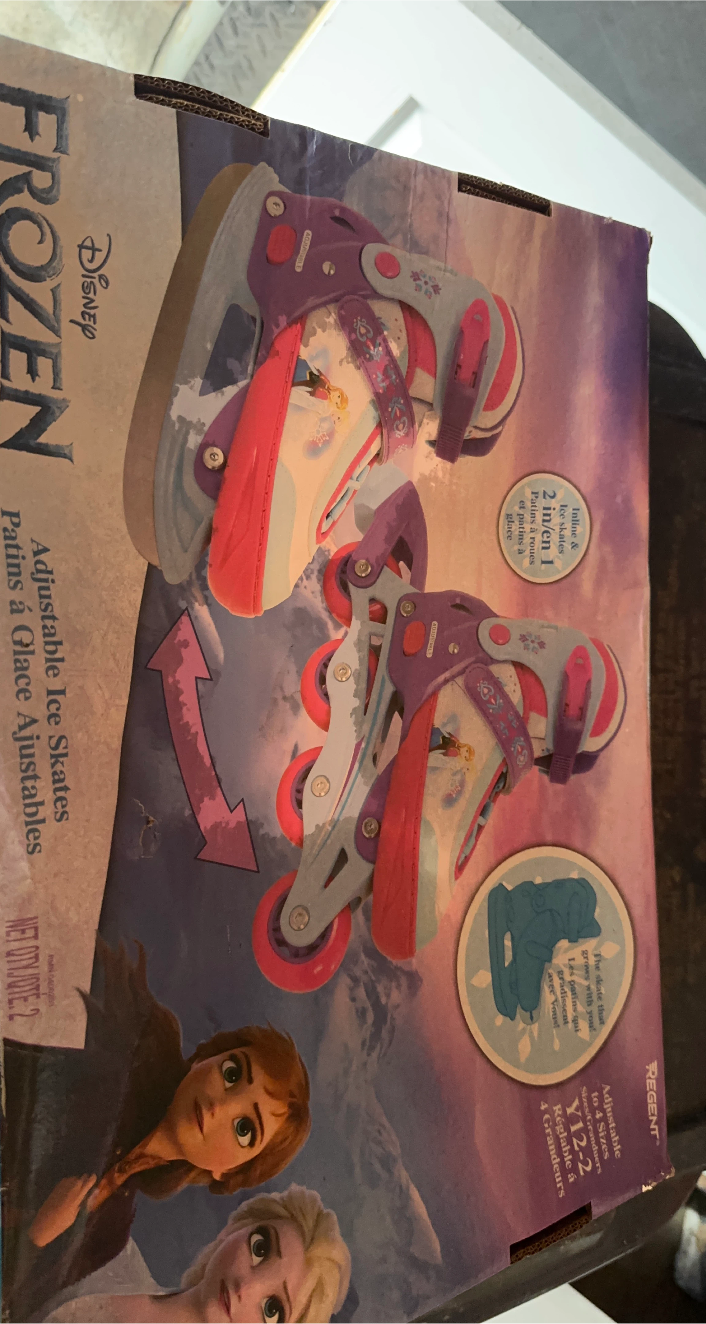 Disney Frozen Adjustable 2-in-1 Ice Skates & Inline Skates
