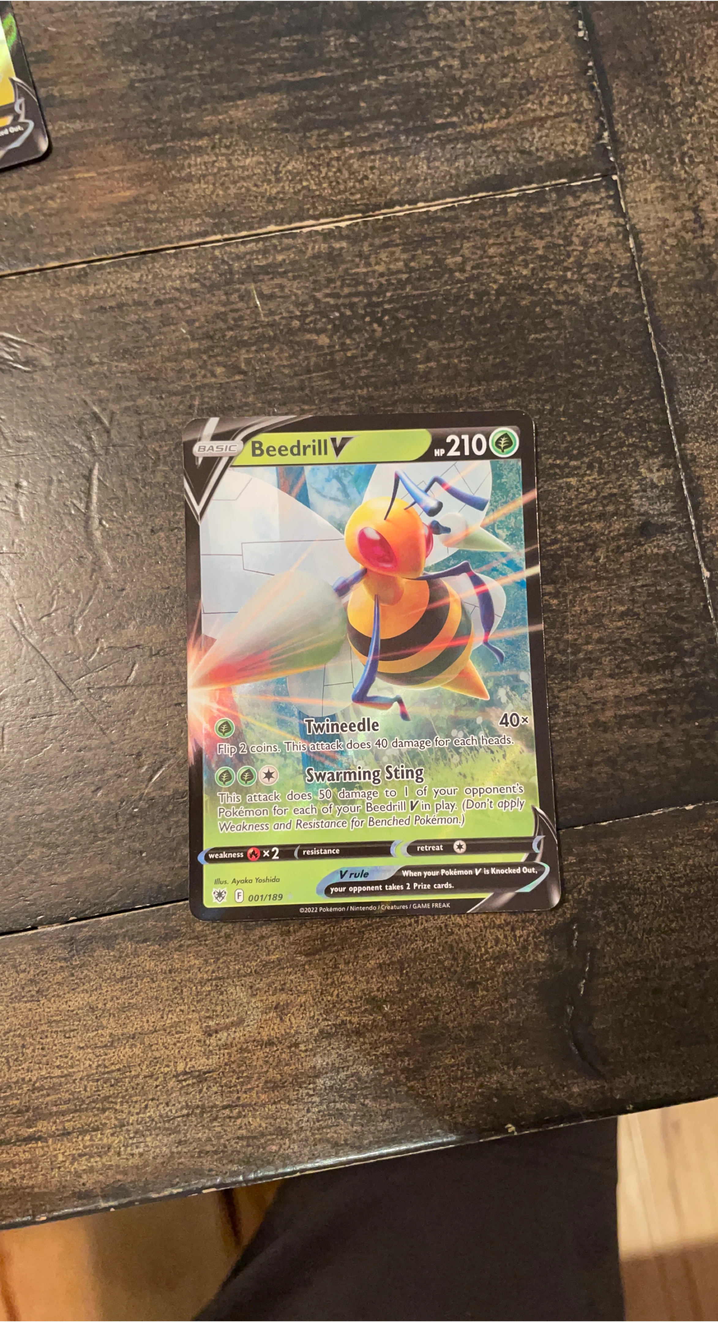 Beedrill V Pokemon Card thumbnail