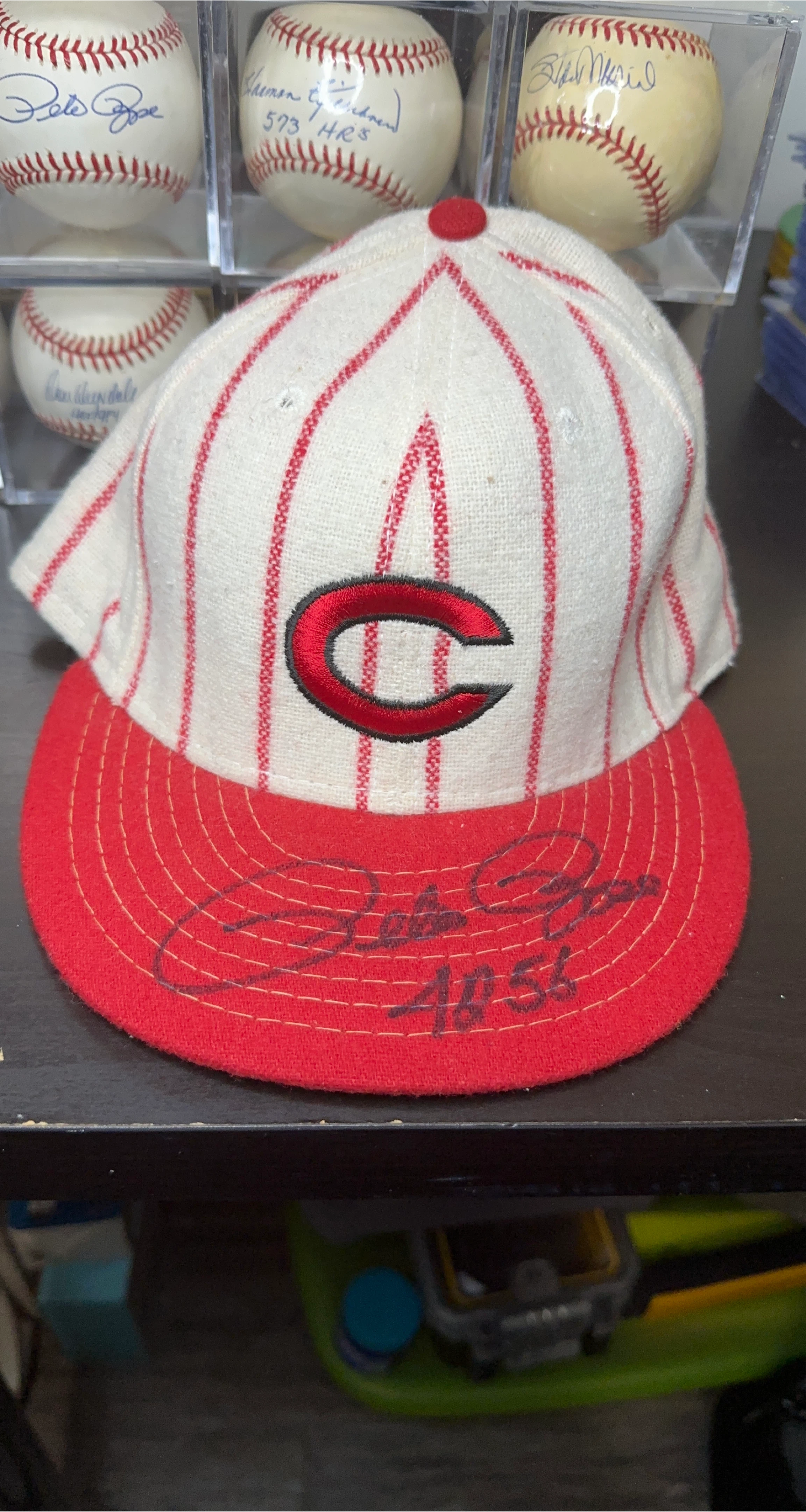 Cincinnati Reds Autographed Baseball Cap thumbnail