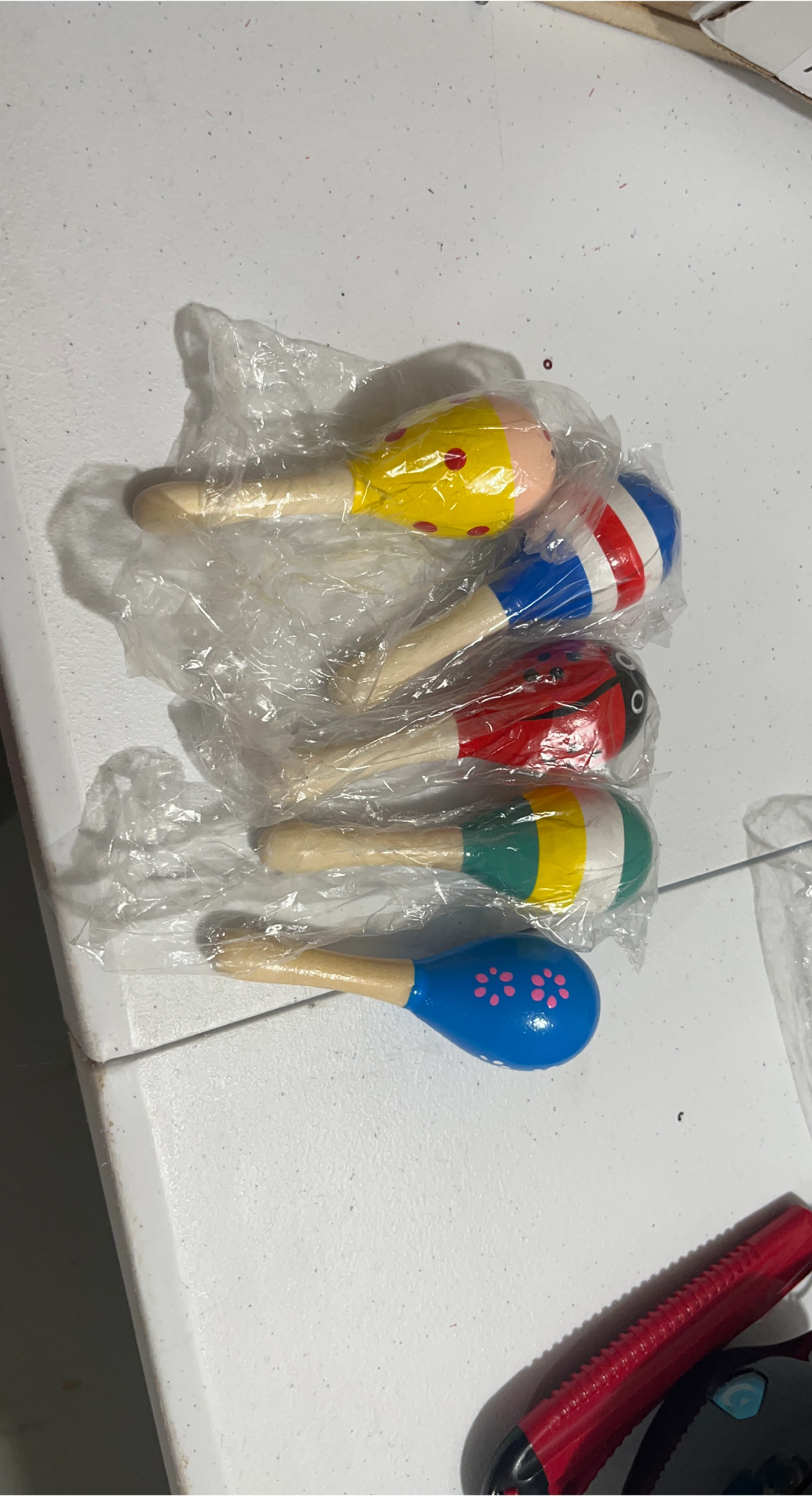 Colorful Wooden Maracas - Musical Toy thumbnail