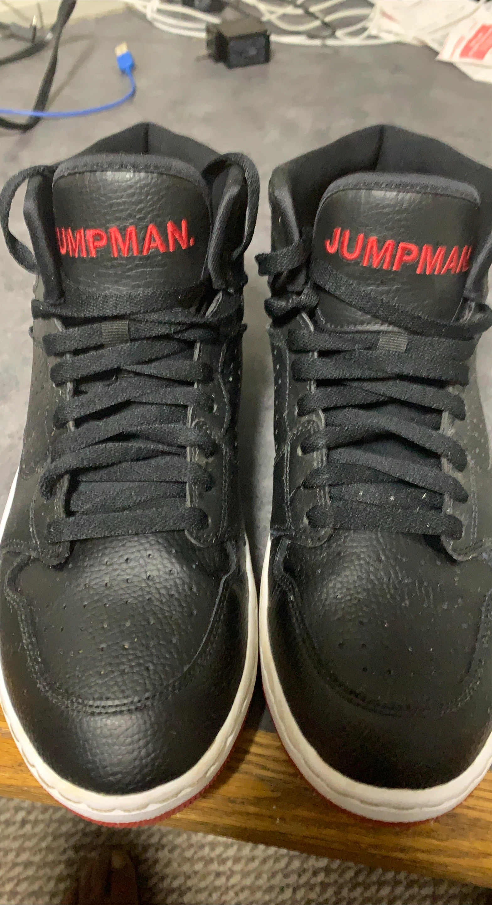 Jordan AR3762-001 Black Jumpman Shoes - Size 9 thumbnail