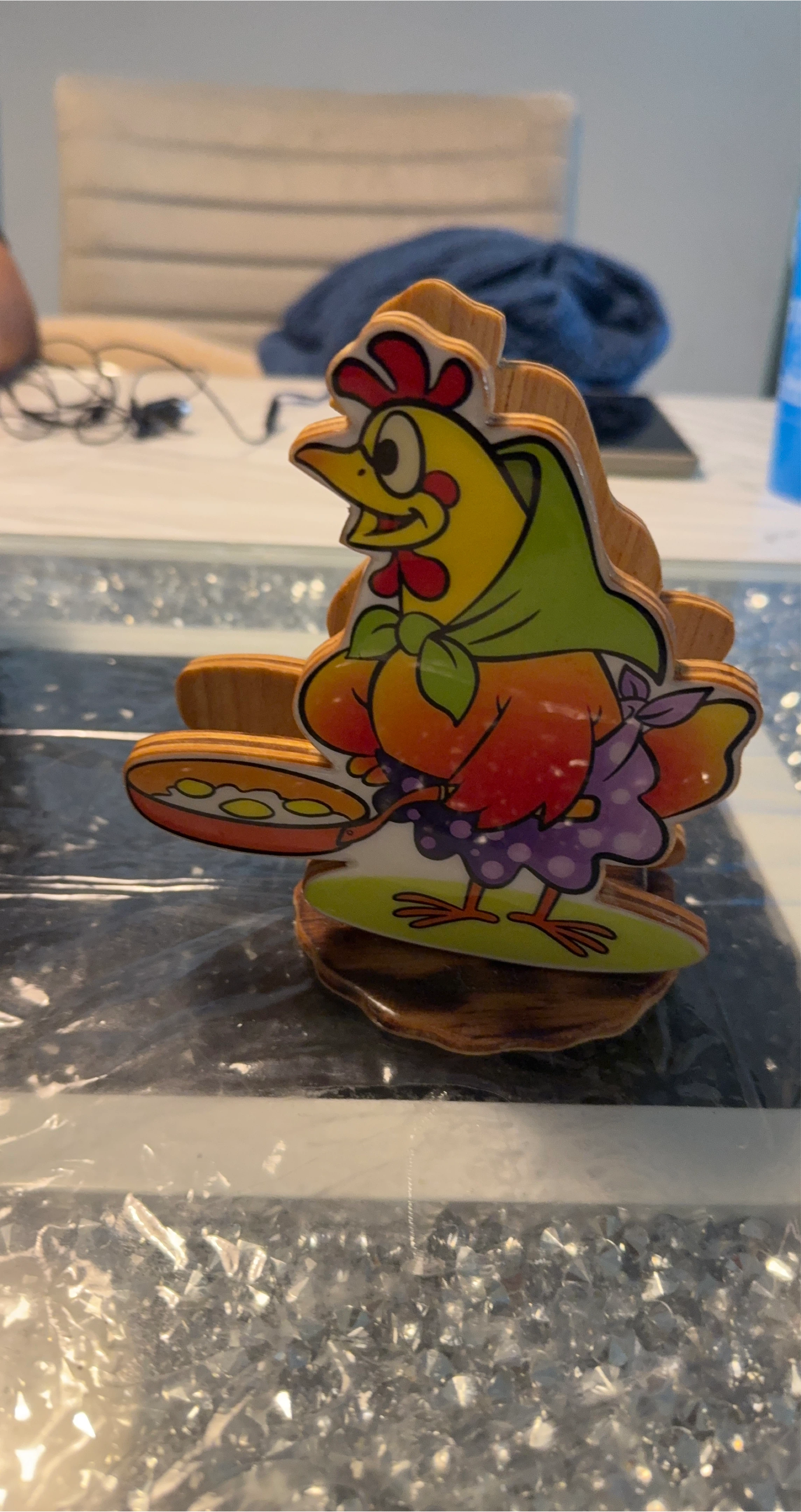 Wooden Chicken Decor thumbnail