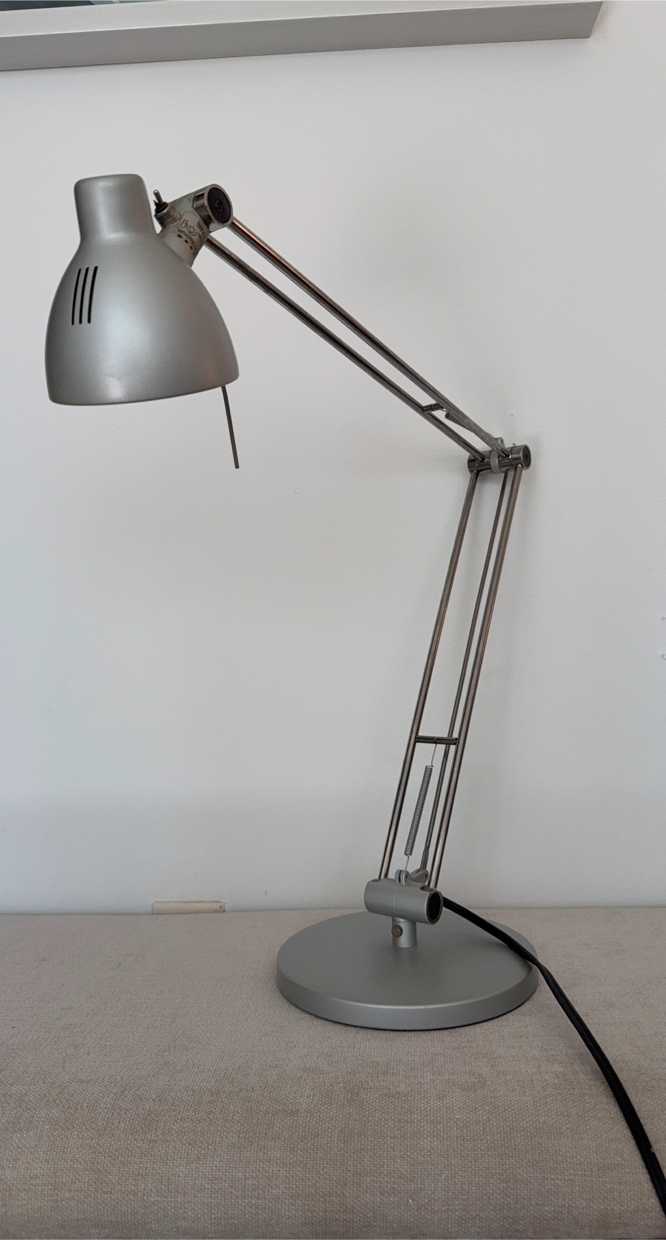 Silver Anglepoise Desk Lamp