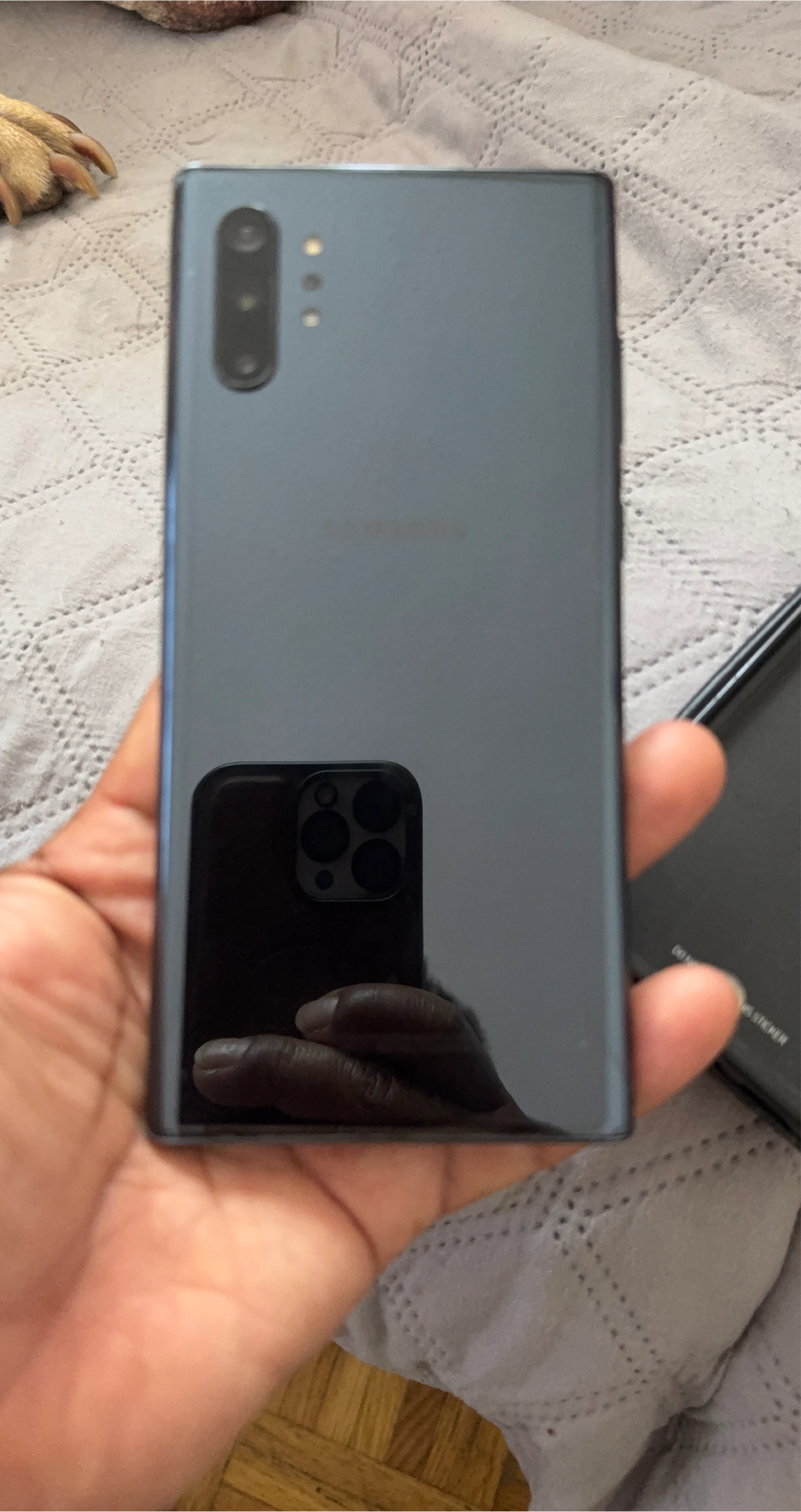 Samsung Galaxy Note 10+ with Case