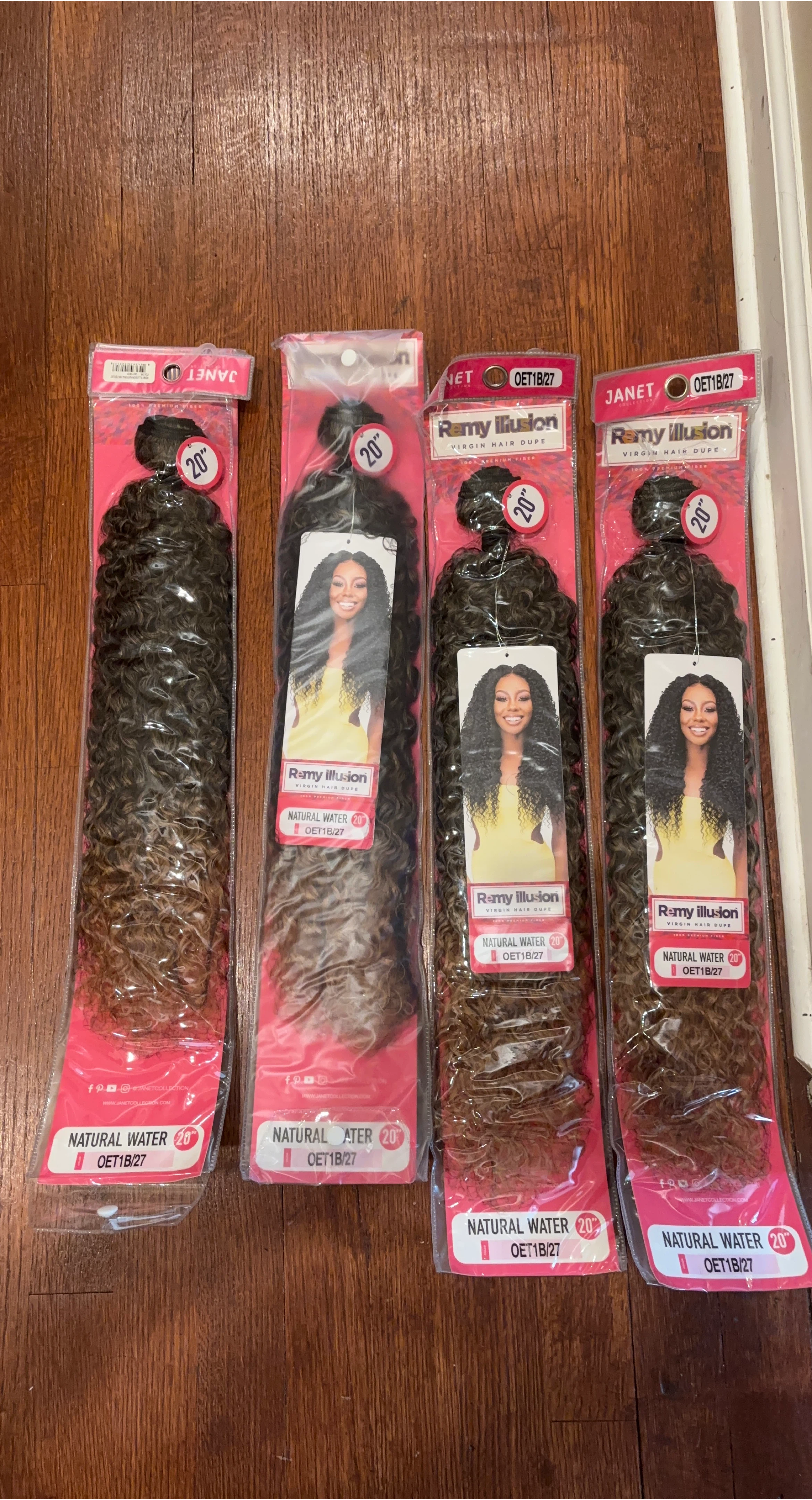 Janet & Remy Illusion Natural Water Hair 20"
