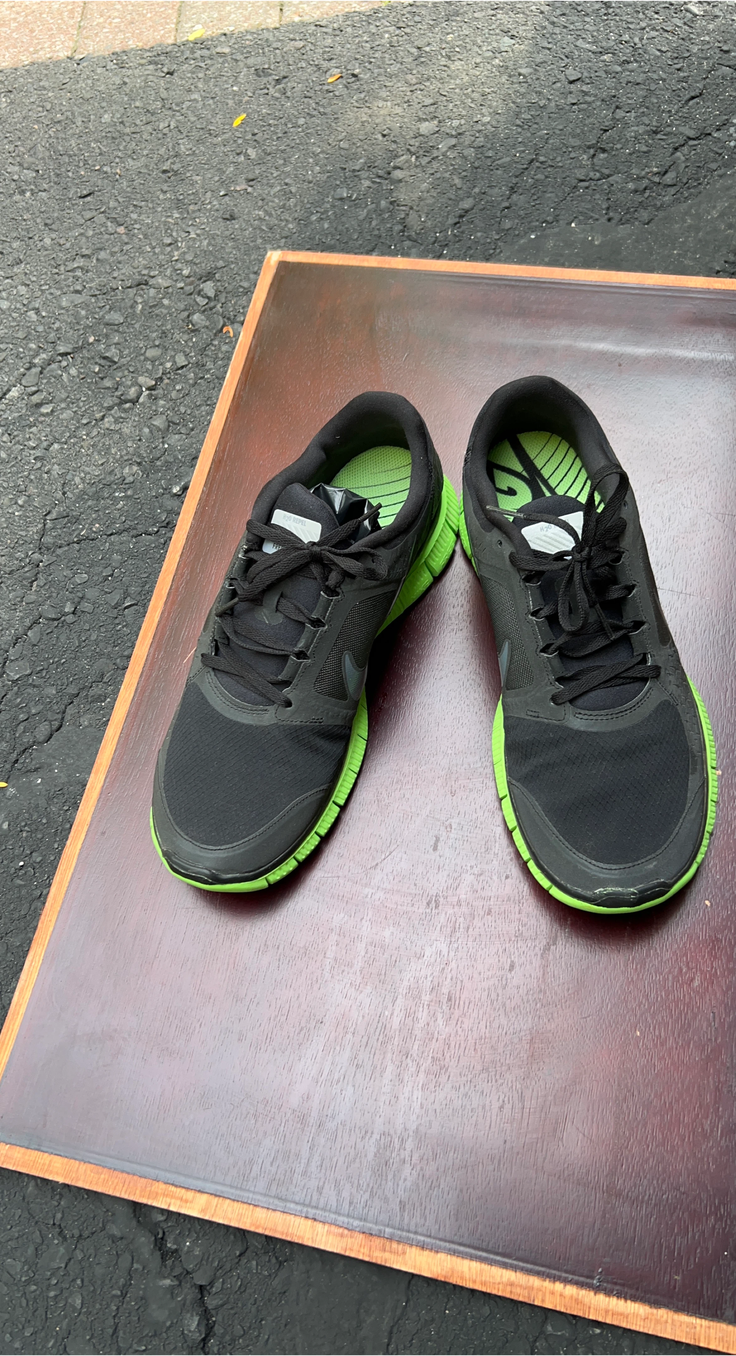 Nike Free 5.0 H2O Repel Running Shoes Black/Green