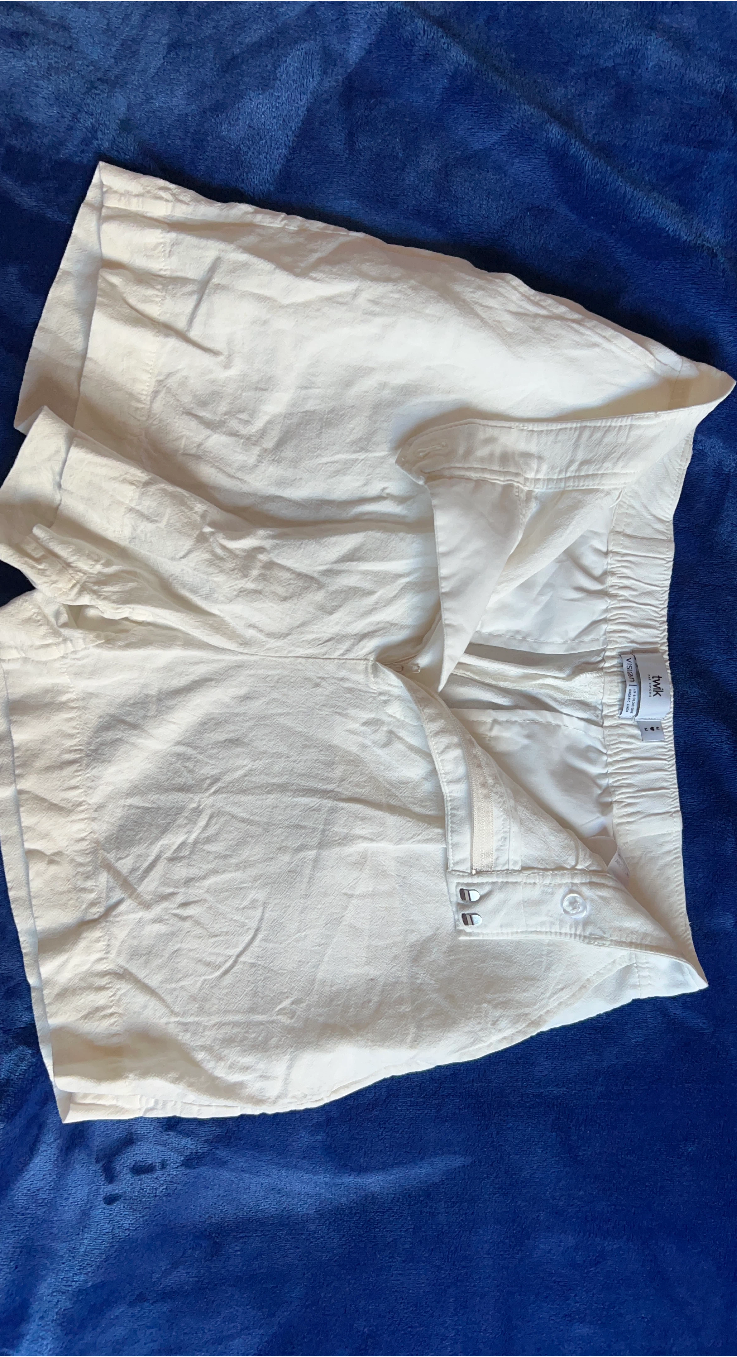 Twik White Linen Shorts - Size M