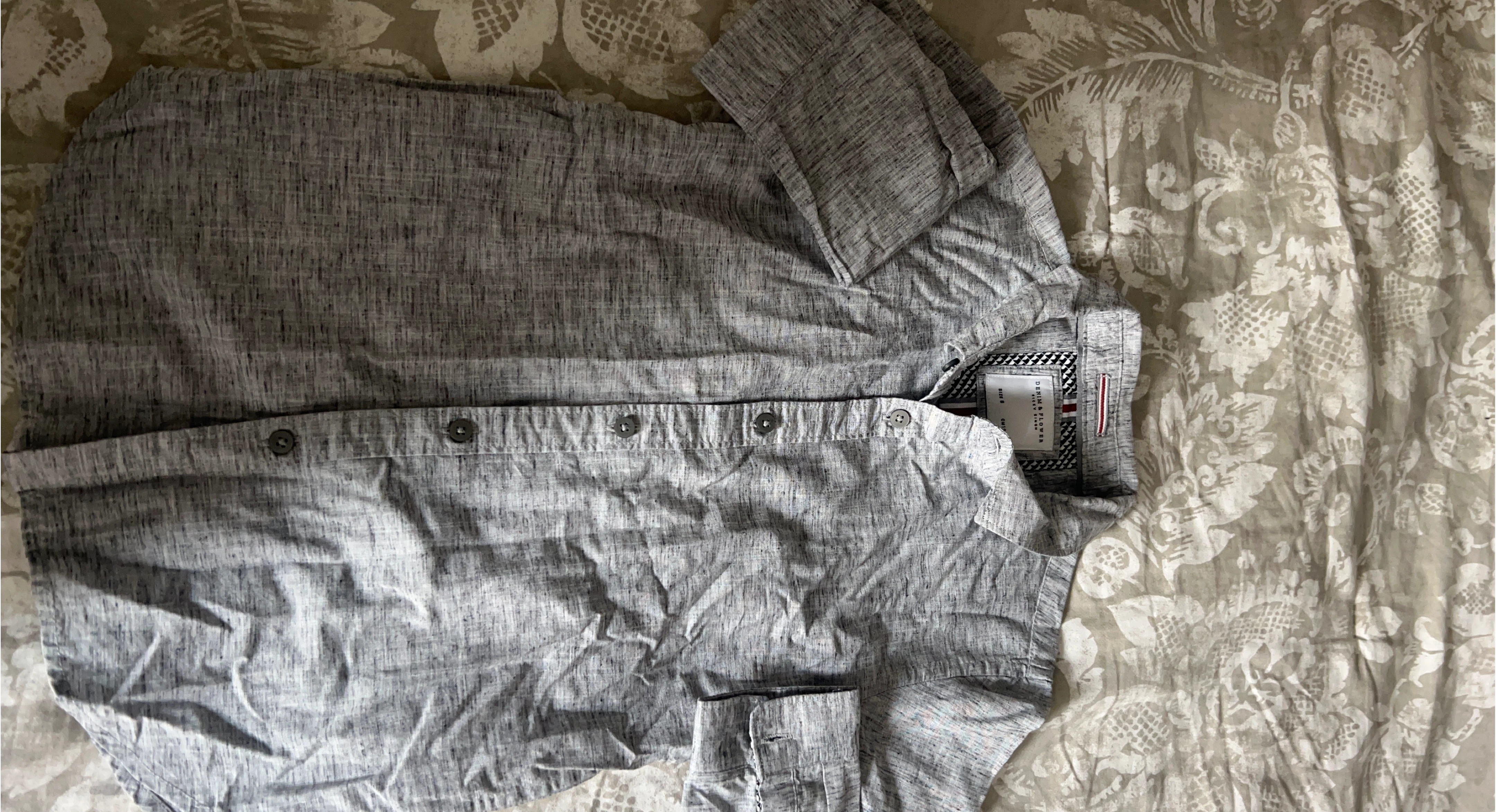 Denim & Flower Men's Button-Down Shirt - Size S thumbnail