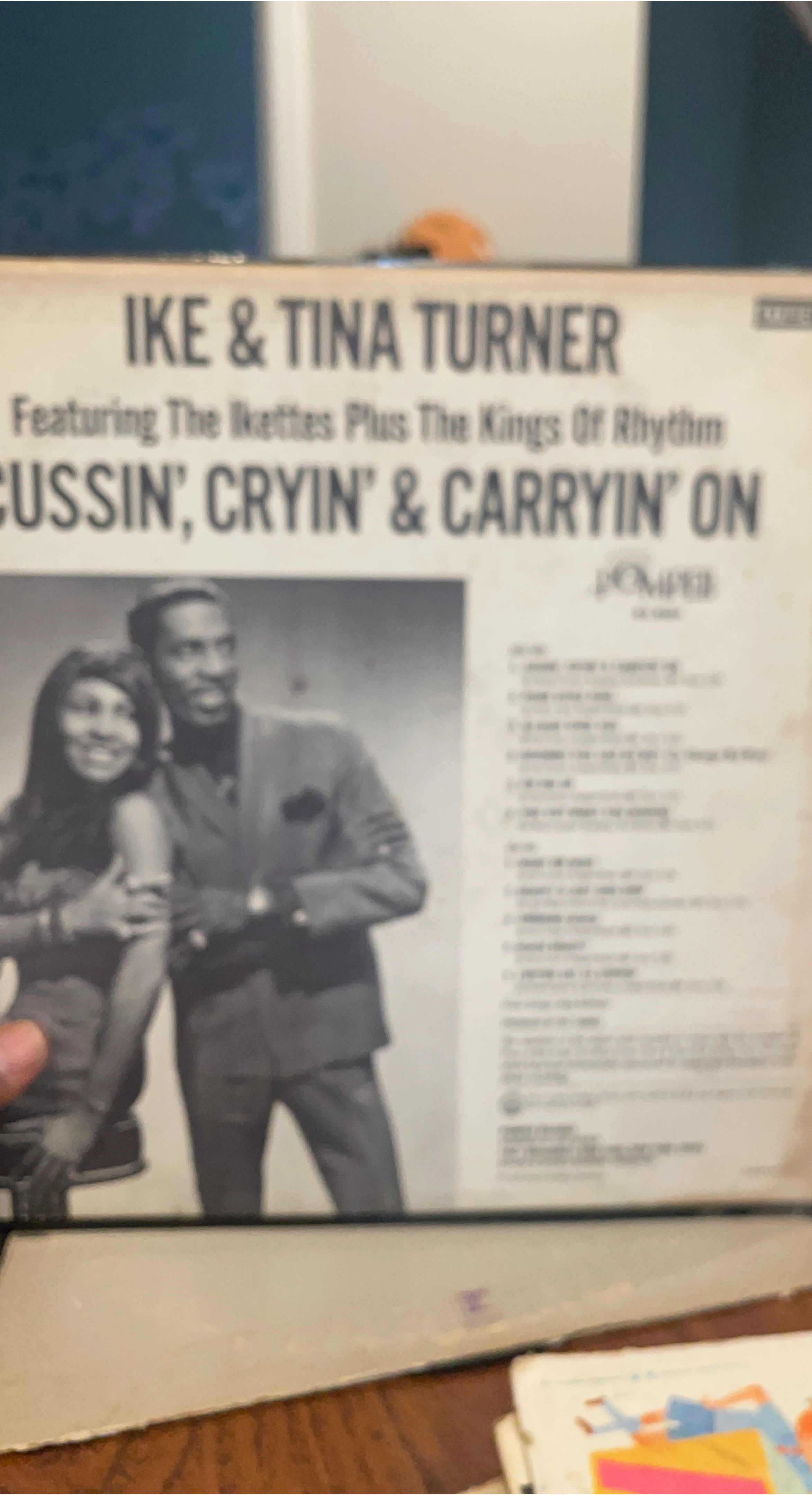 Ike & Tina Turner - Cussin', Cryin' & Carryin' On Vinyl Record thumbnail