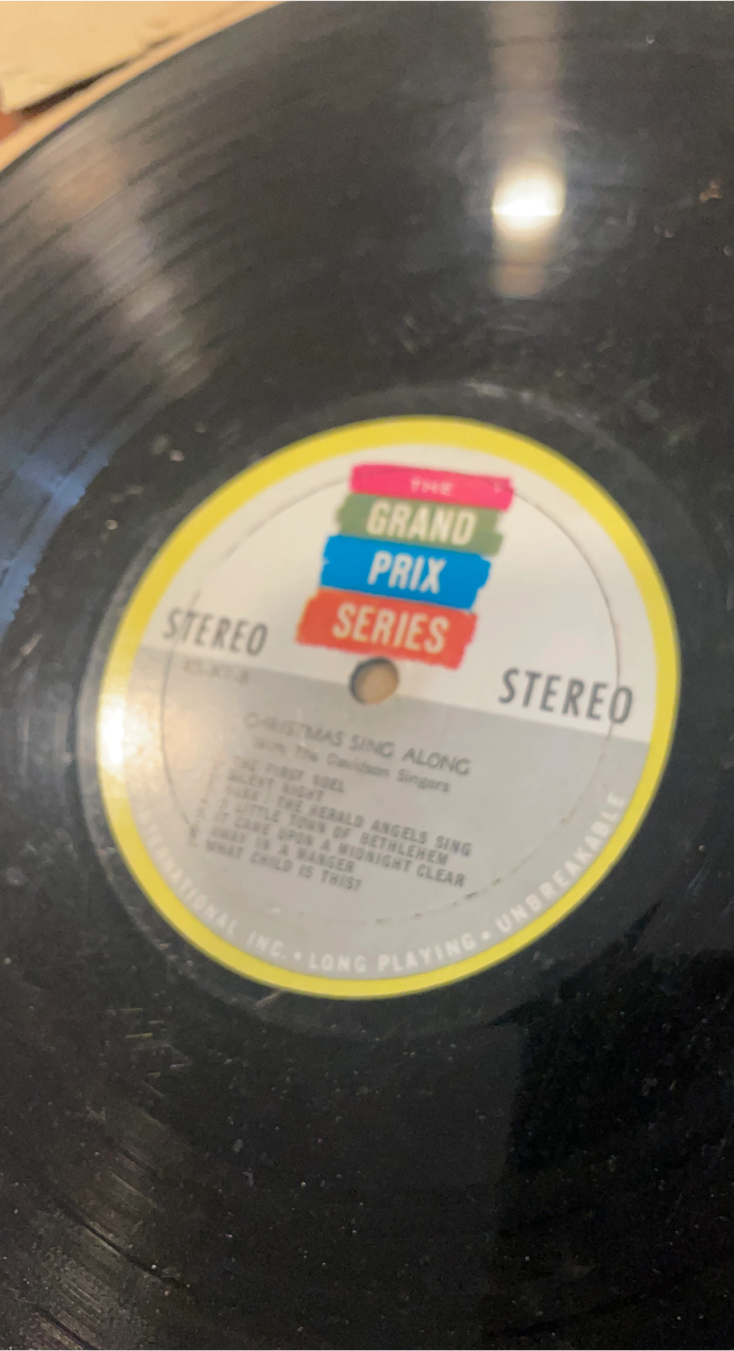 The Grand Prix Series Christmas Sing Along Record thumbnail