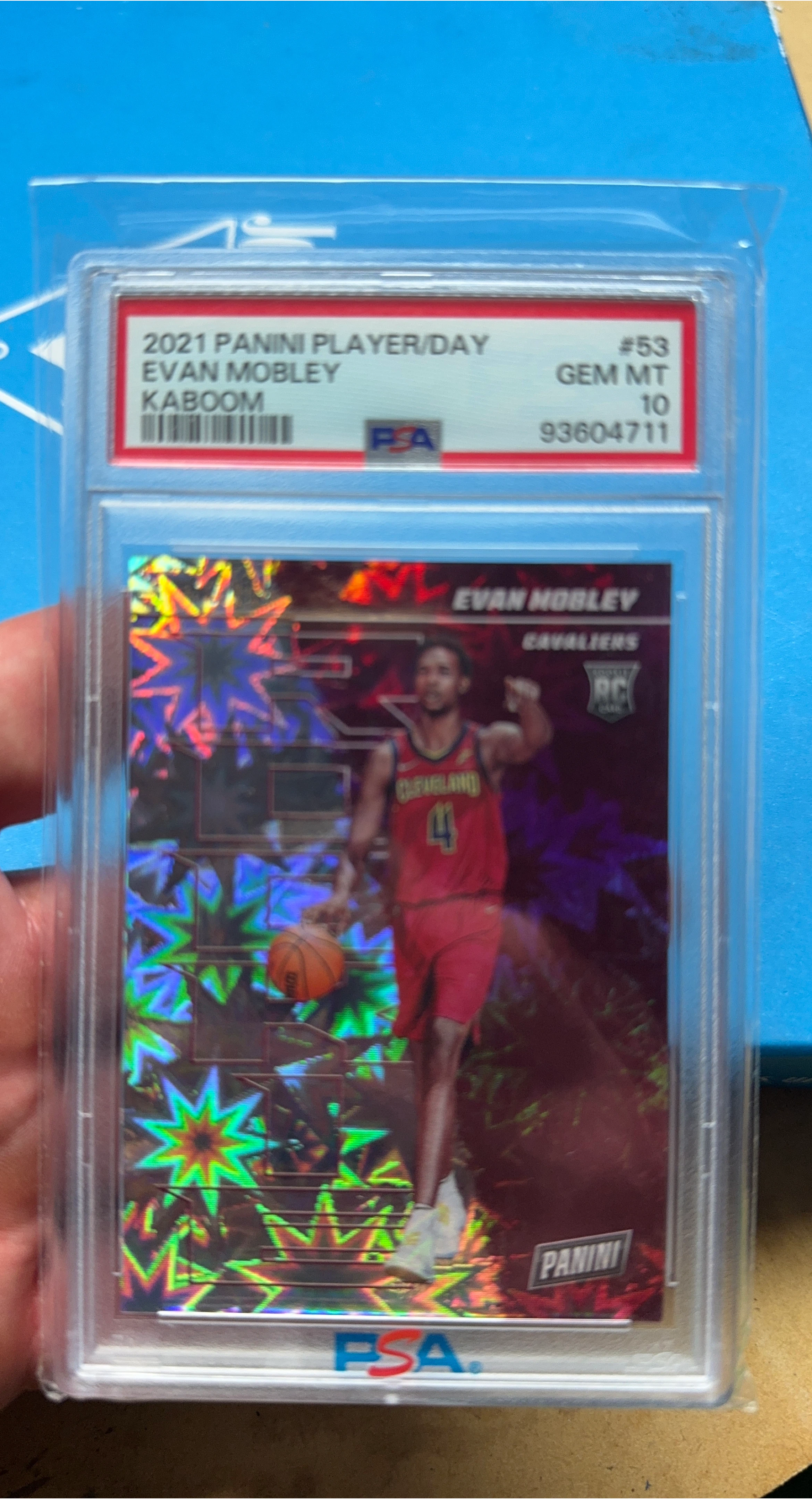 Evan Mobley 2021 Panini Kaboom PSA 10 thumbnail