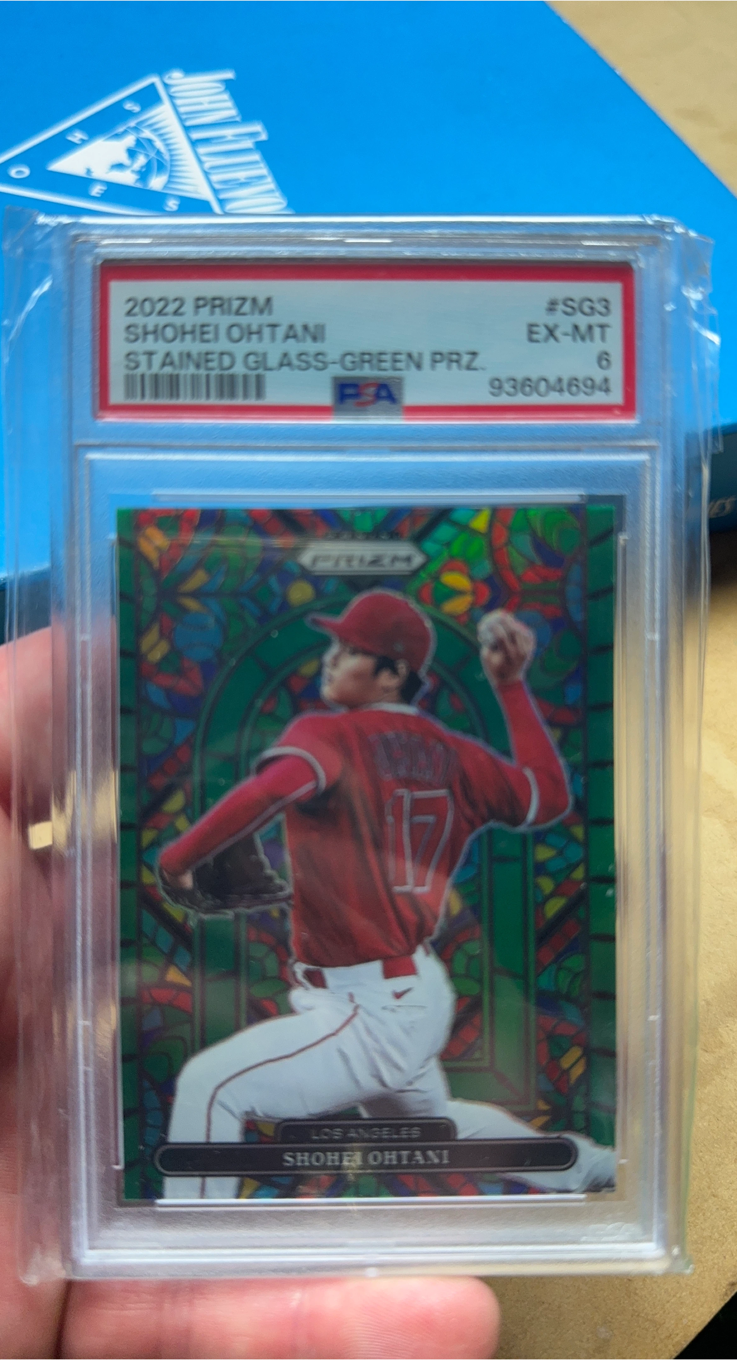 Shohei Ohtani 2022 Panini Prizm Stained Glass Baseball Card thumbnail