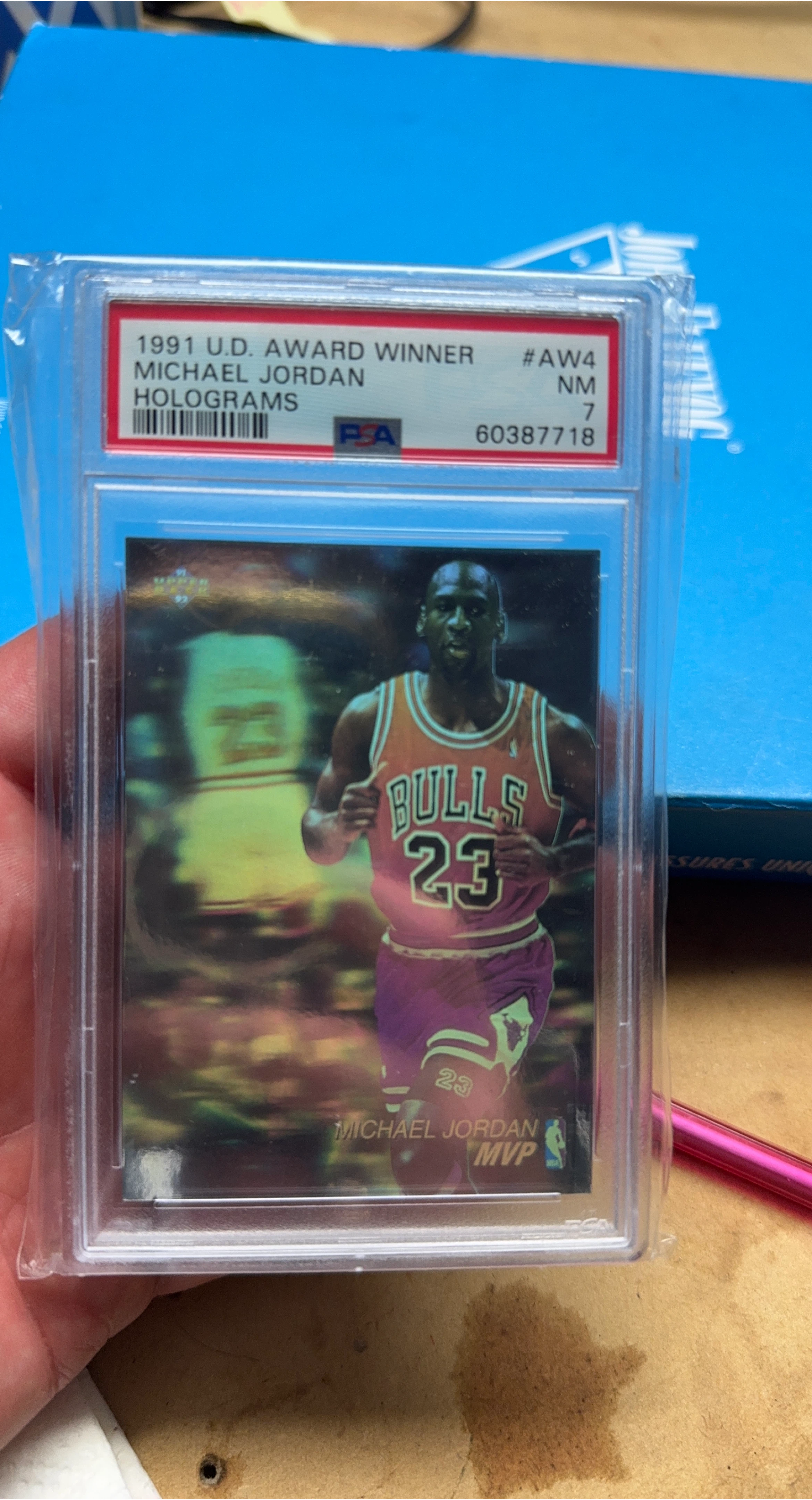 1991 Michael Jordan Upper Deck Award Winner Holograms Card thumbnail