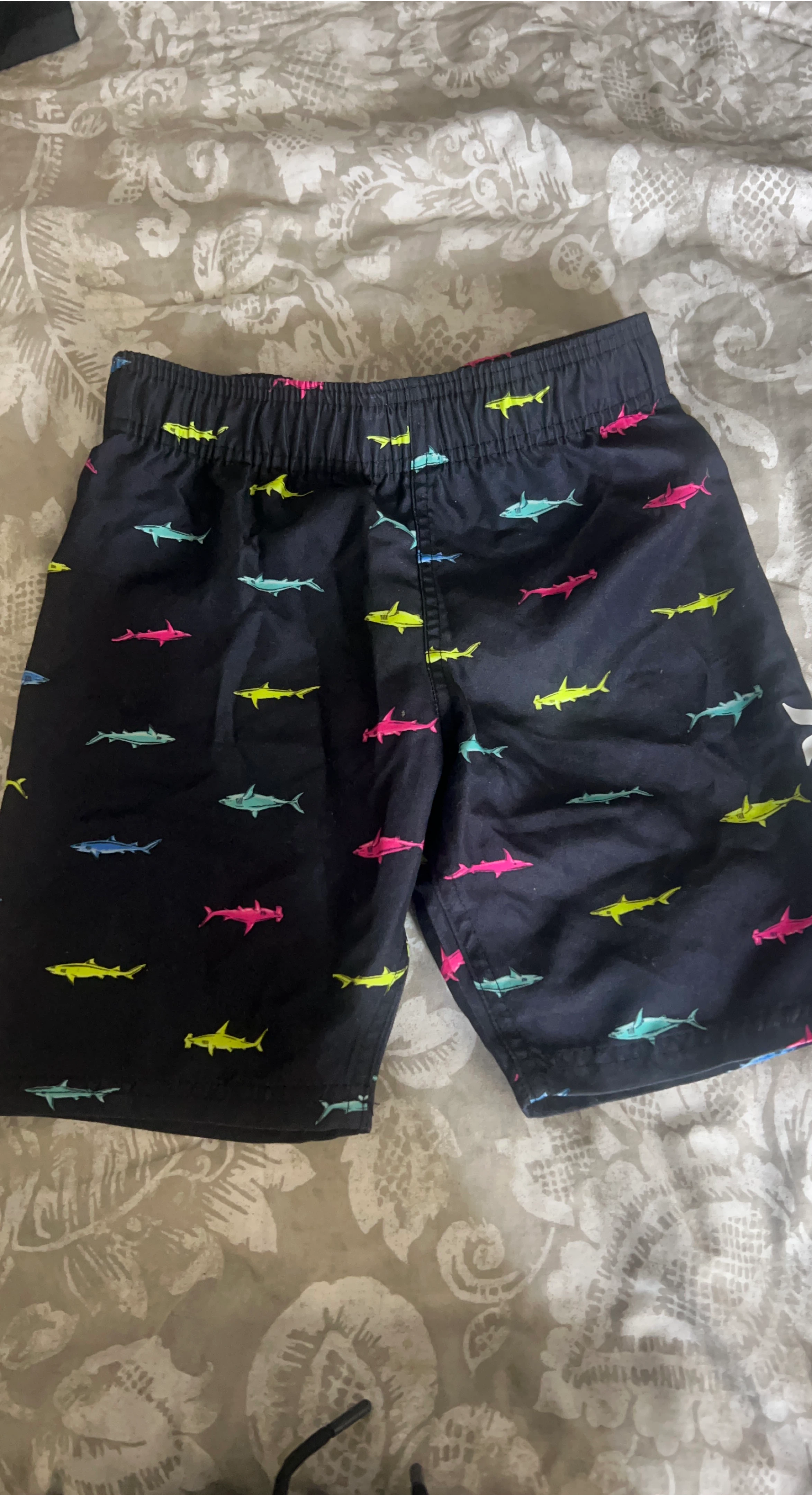 Hurley Shark Print Swim Trunks - Size 6 thumbnail