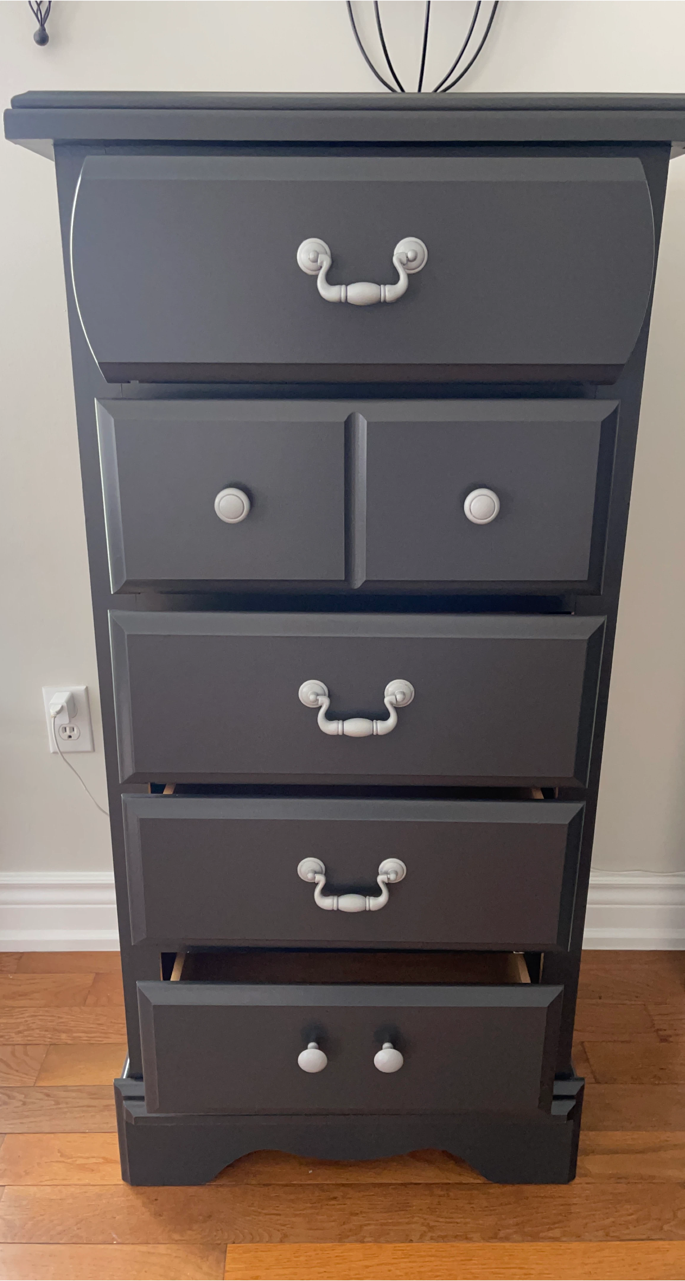 Dark Grey Tallboy Dresser image indicator(1)