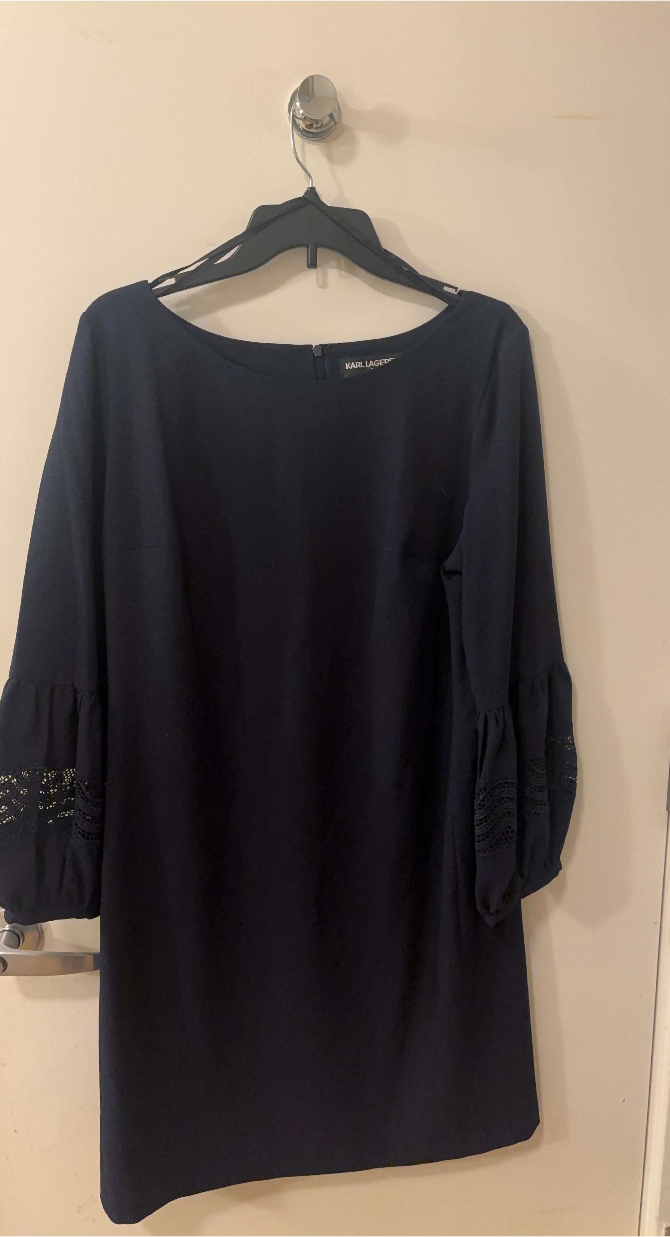Karl Lagerfeld Paris Navy Blue Dress Size  14- New without tags thumbnail