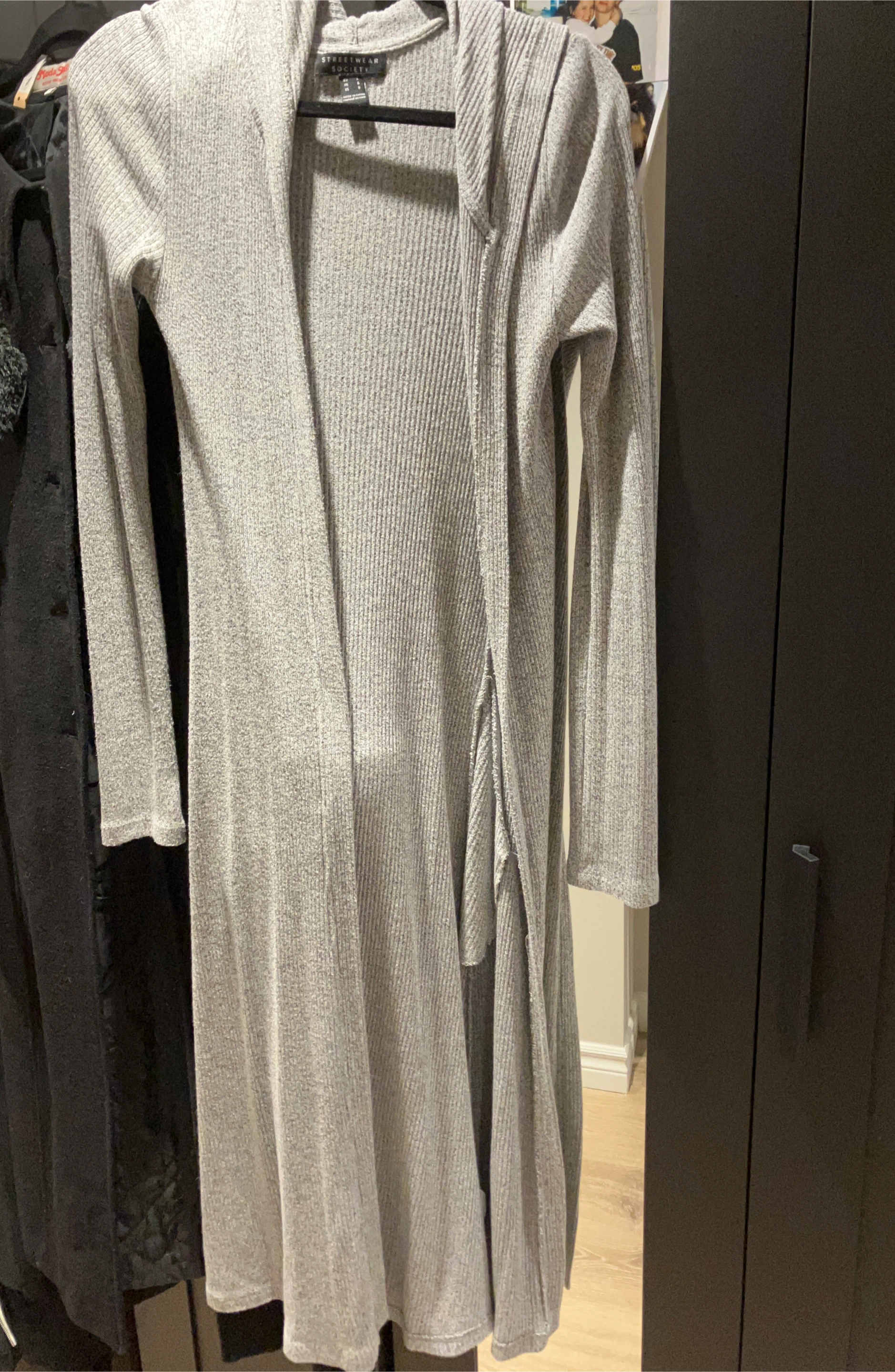 Streetwear Society Grey Cardigan - Size L thumbnail